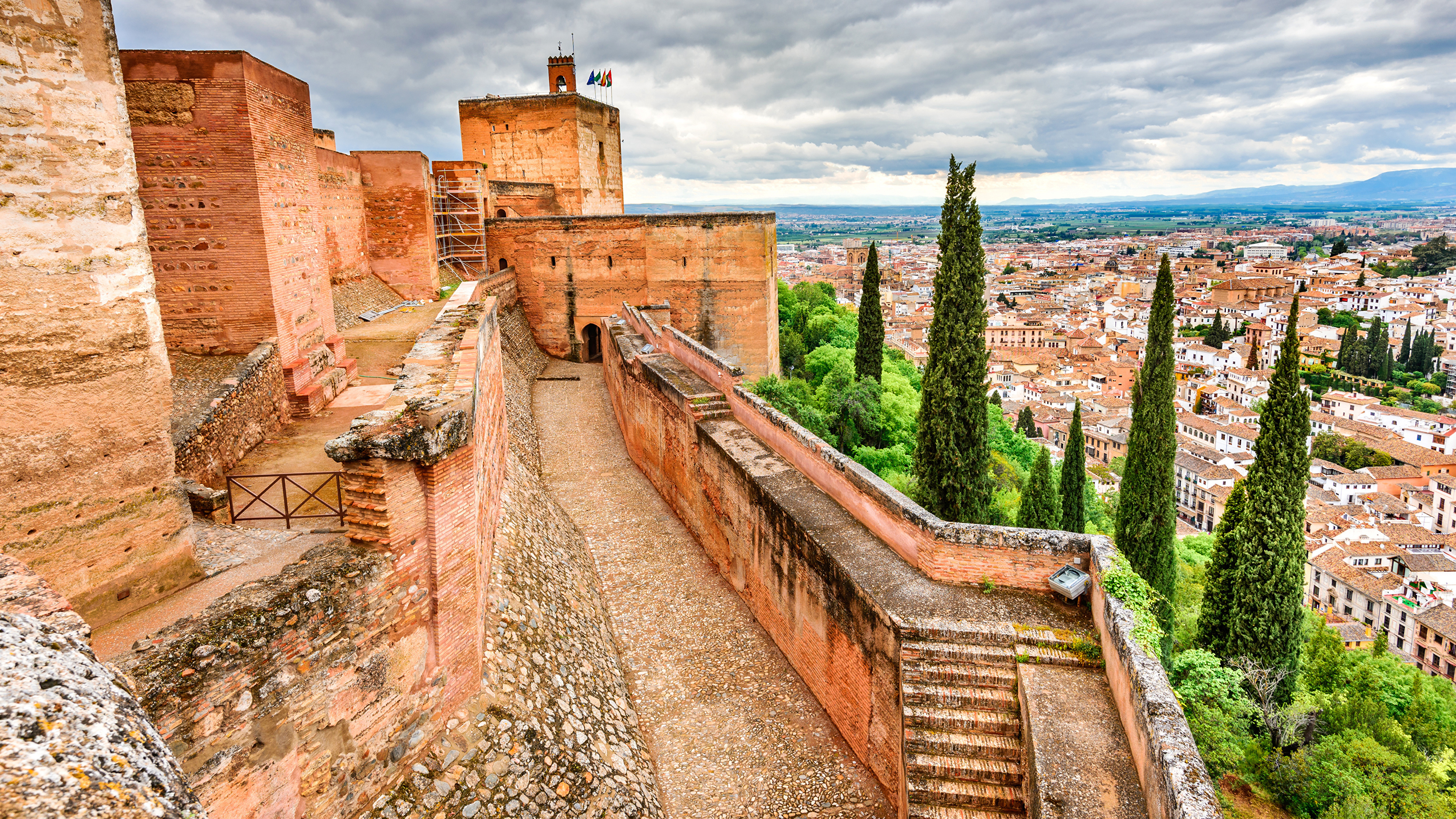 The Alhambra, alhambra wallpaper, john johnson, 3840x2160 4K Desktop