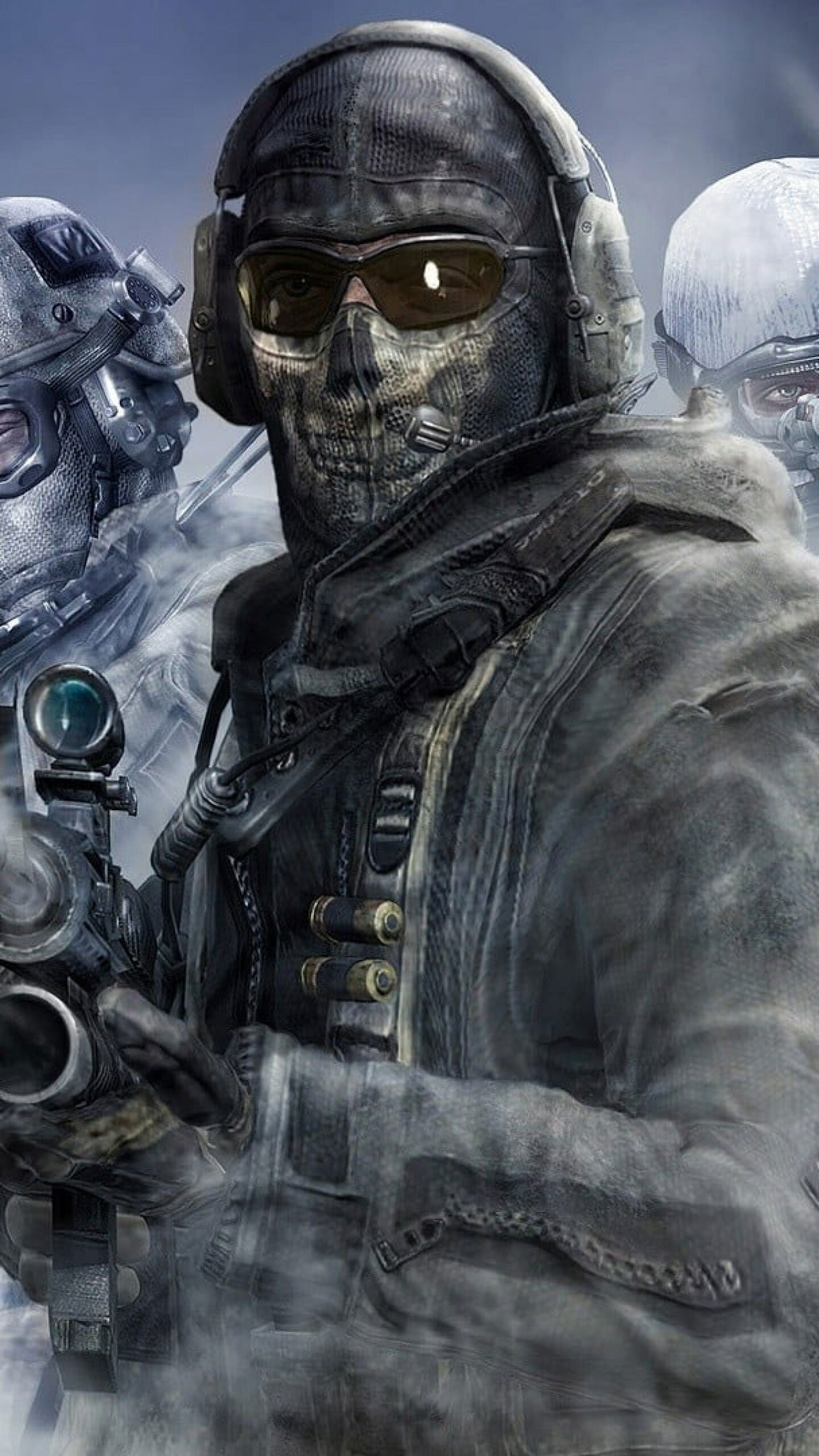 Simon "Ghost" Riley, Call of Duty Wallpaper, 1440x2560 HD Phone