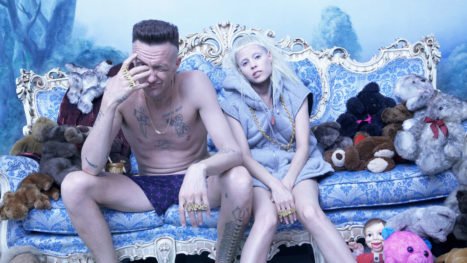 Die Antwoord music fanart, Artistic wallpapers, Energetic performances, Colorful backgrounds, 1920x1080 Full HD Desktop