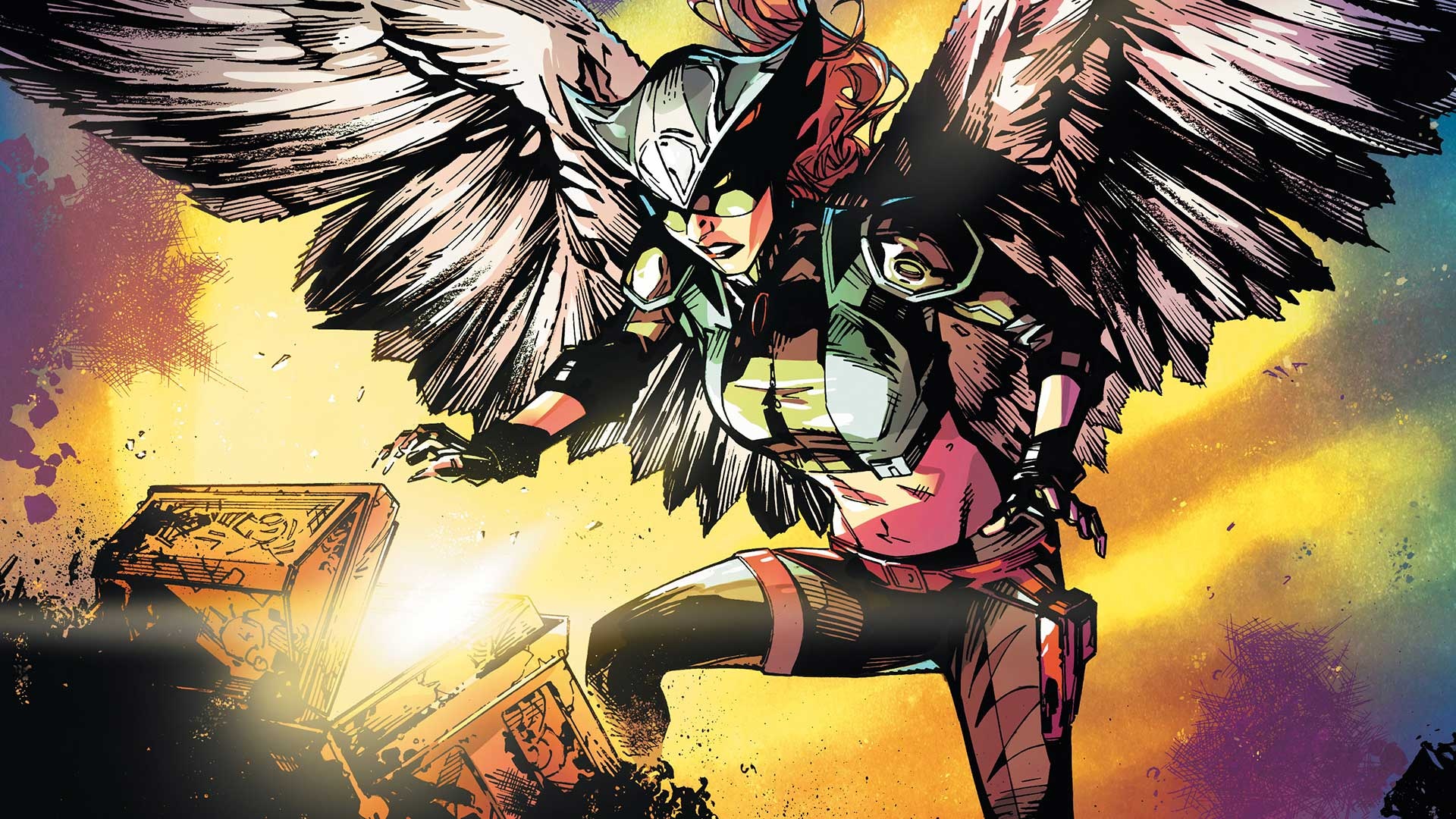 Earth 2: Society, Hawkgirl Wallpaper, 1920x1080 Full HD Desktop