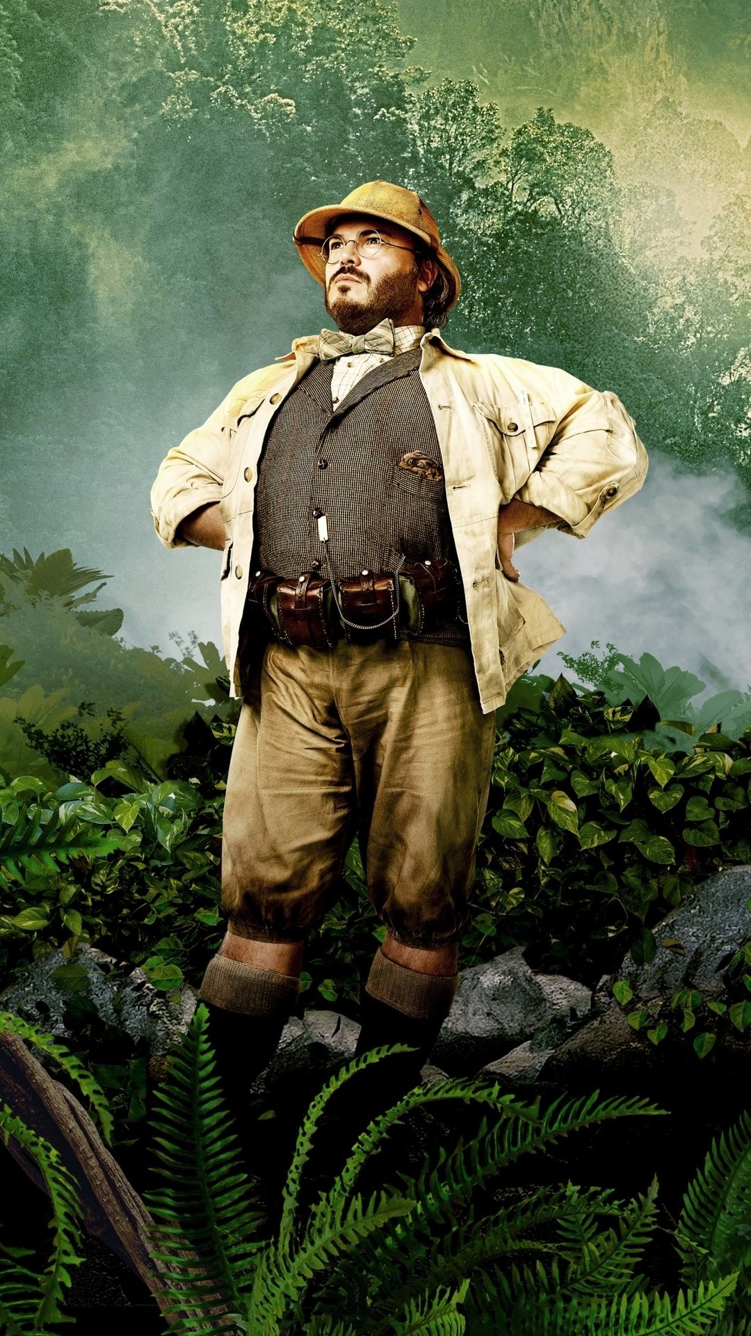 Movie, Jumanji: Welcome to the Jungle, Jack Black, 1080x1920 Full HD Phone