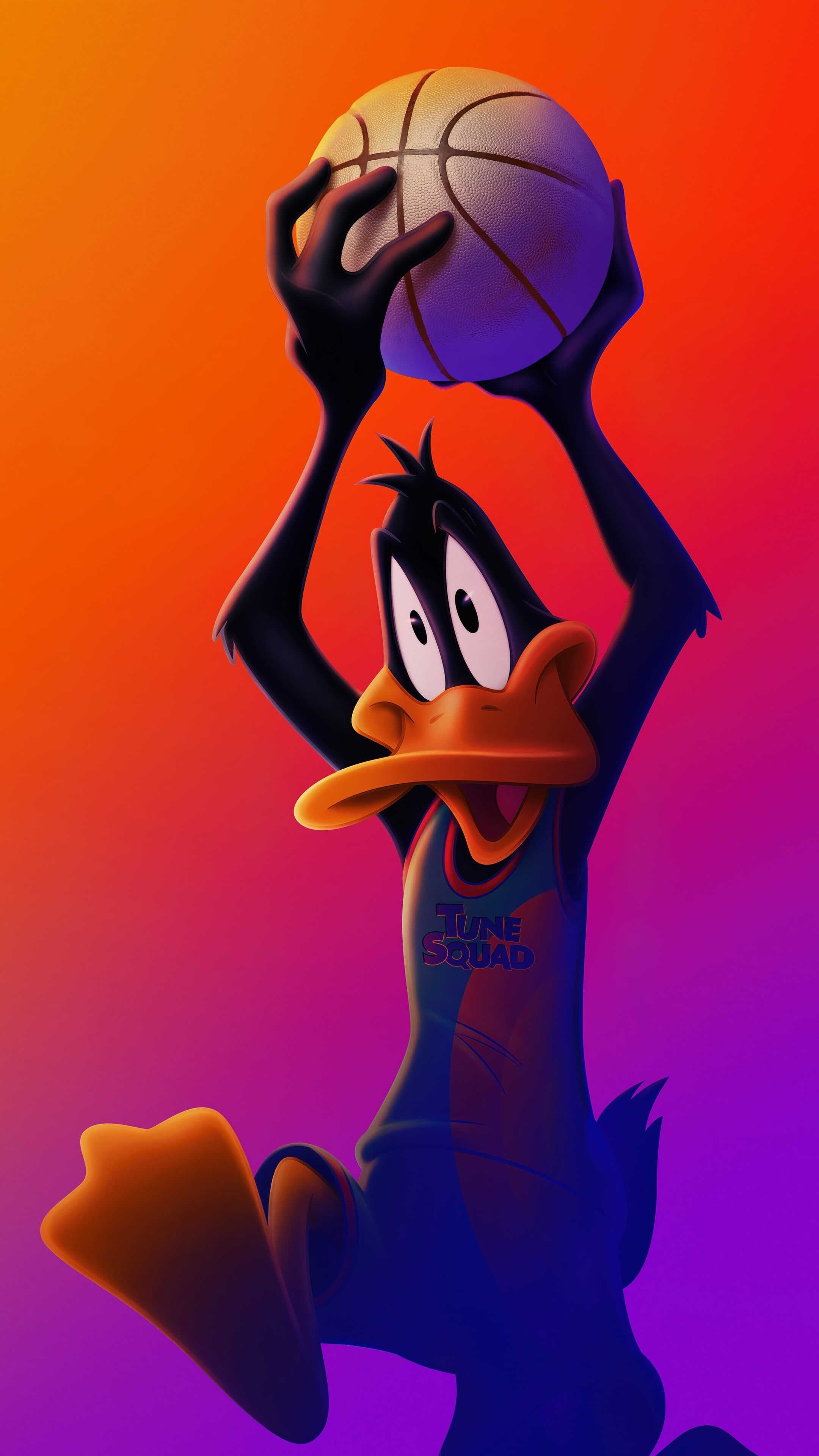 Space Jam, Daffy Duck Wallpaper, 2160x3840 4K Phone