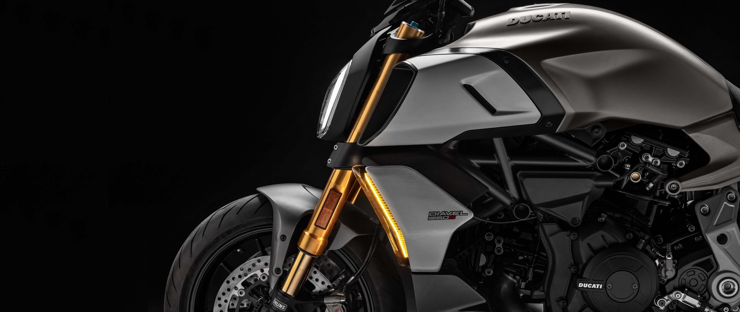 Ducati Diavel 1260 S, Speed demon, Dual wide HD, Sports bike, 2560x1080 Dual Screen Desktop