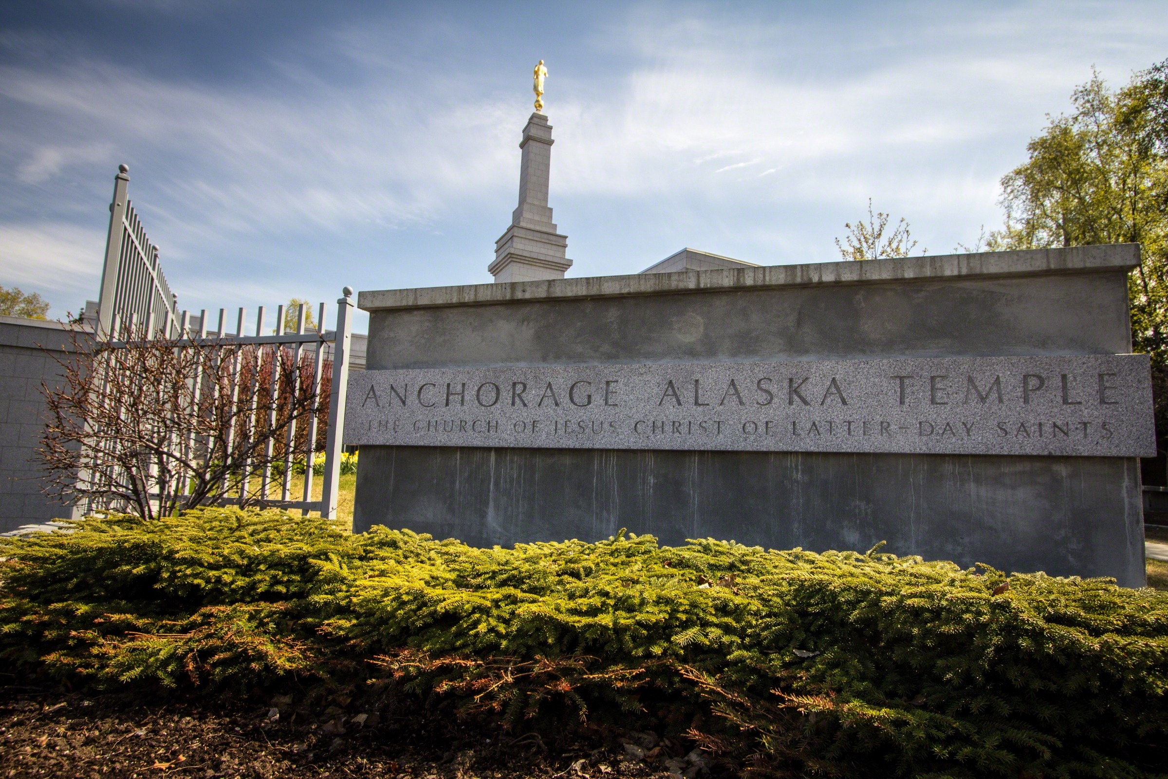 Anchorage Alaska Temple, Scenic surroundings, Peaceful retreat, Spiritual sanctuary, 2400x1600 HD Desktop