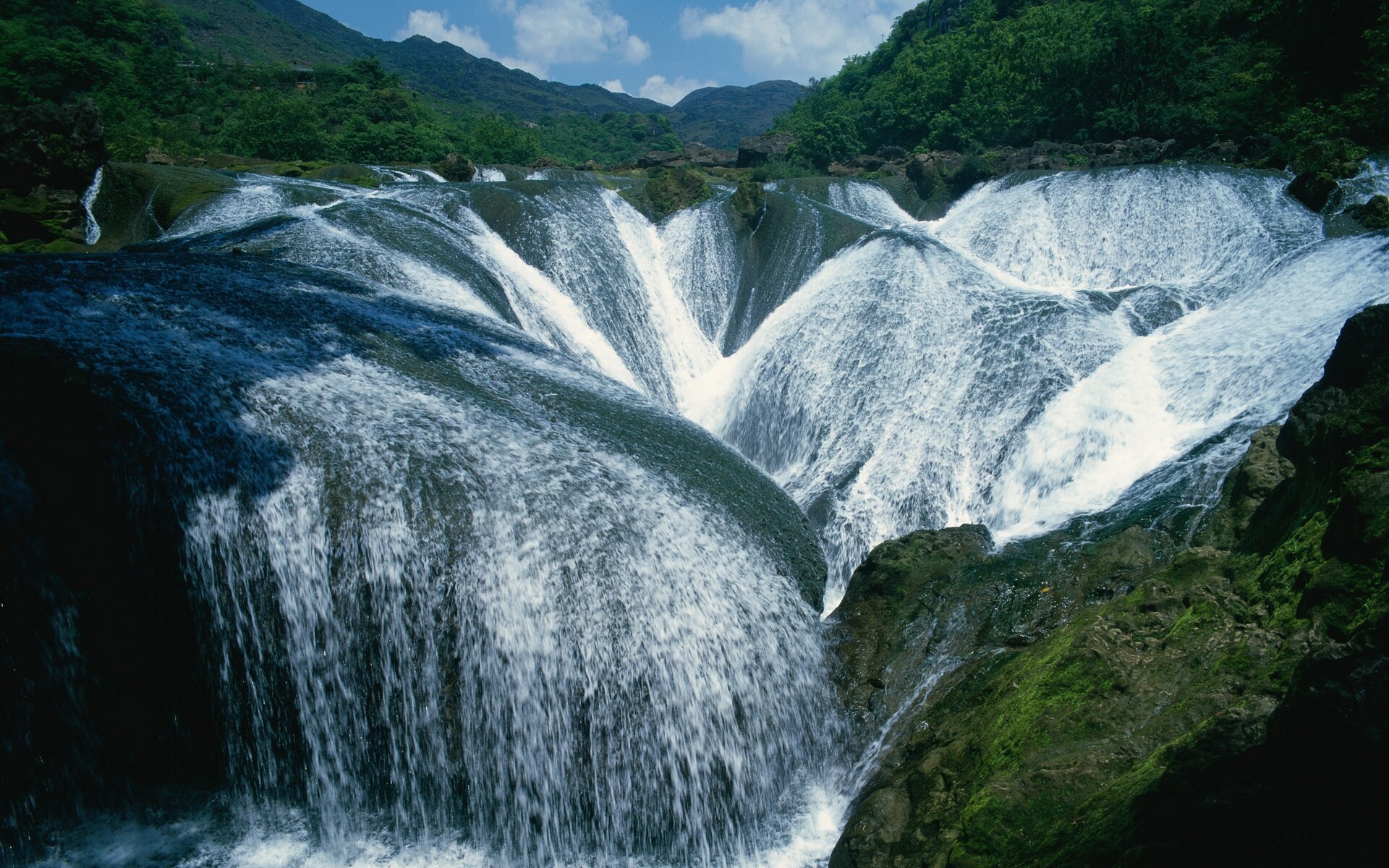 Vibrant waterfall, HD wallpaper, Picture-perfect view, Pixelstalk collection, 1920x1200 HD Desktop