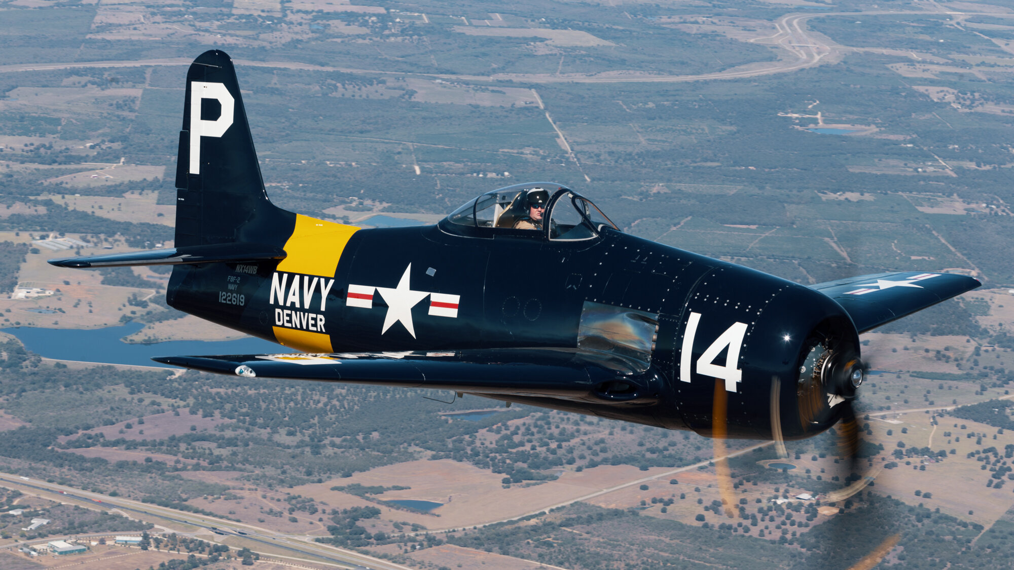 Grumman Bearcat, F8F Bearcat wallpapers, Military aircraft, Aviation enthusiasts, 2000x1130 HD Desktop