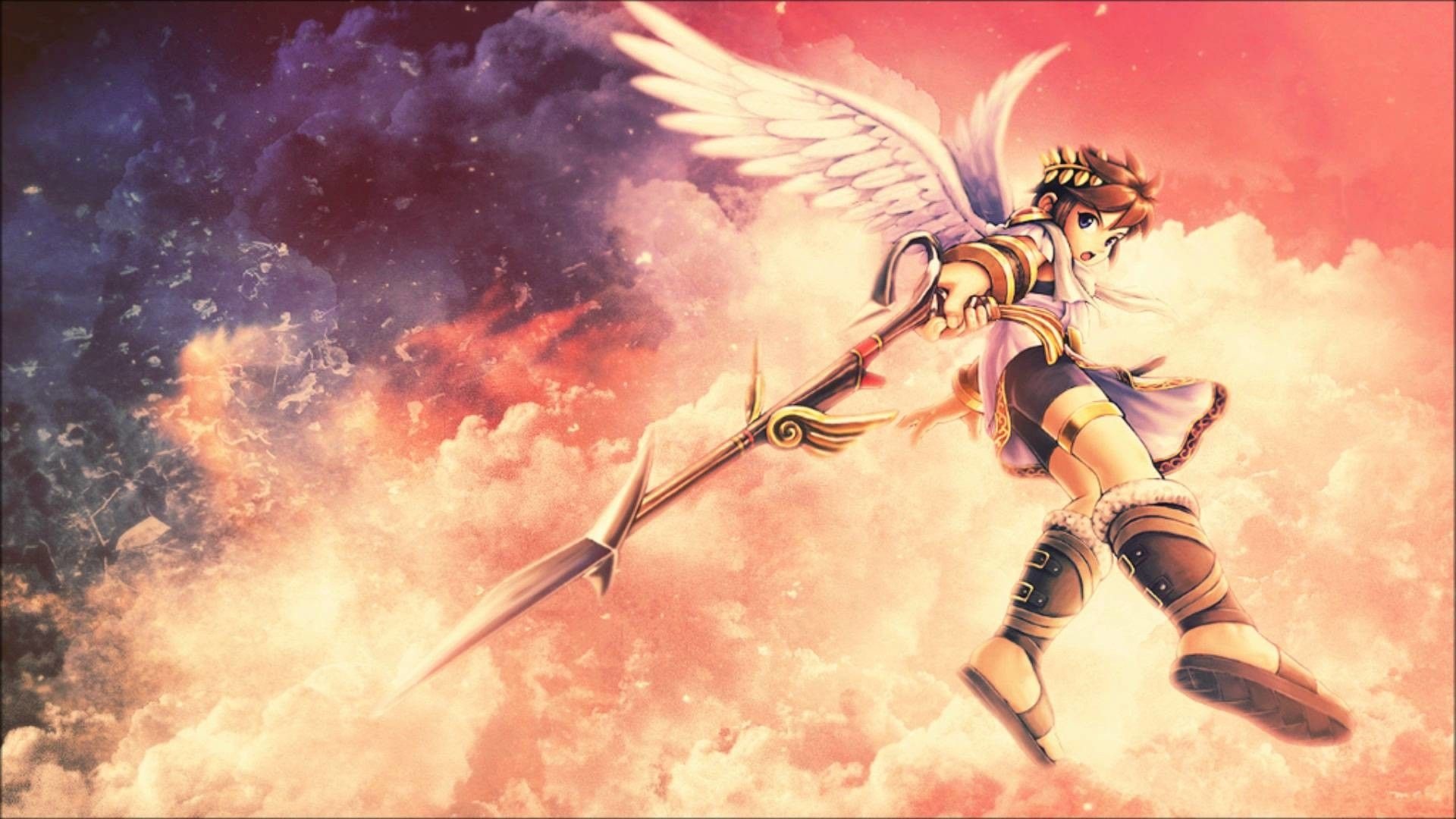 Pit of Kid Icarus, Majestic scenery, Otherworldly landscapes, Monumental battles, 1920x1080 Full HD Desktop