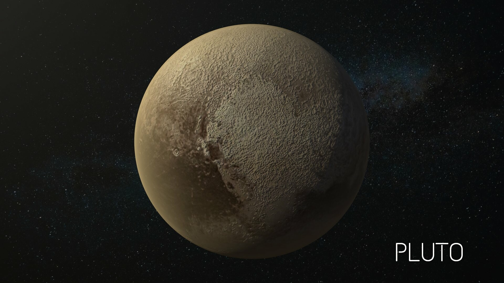 3D Model, Pluto Wallpaper, 1920x1080 Full HD Desktop