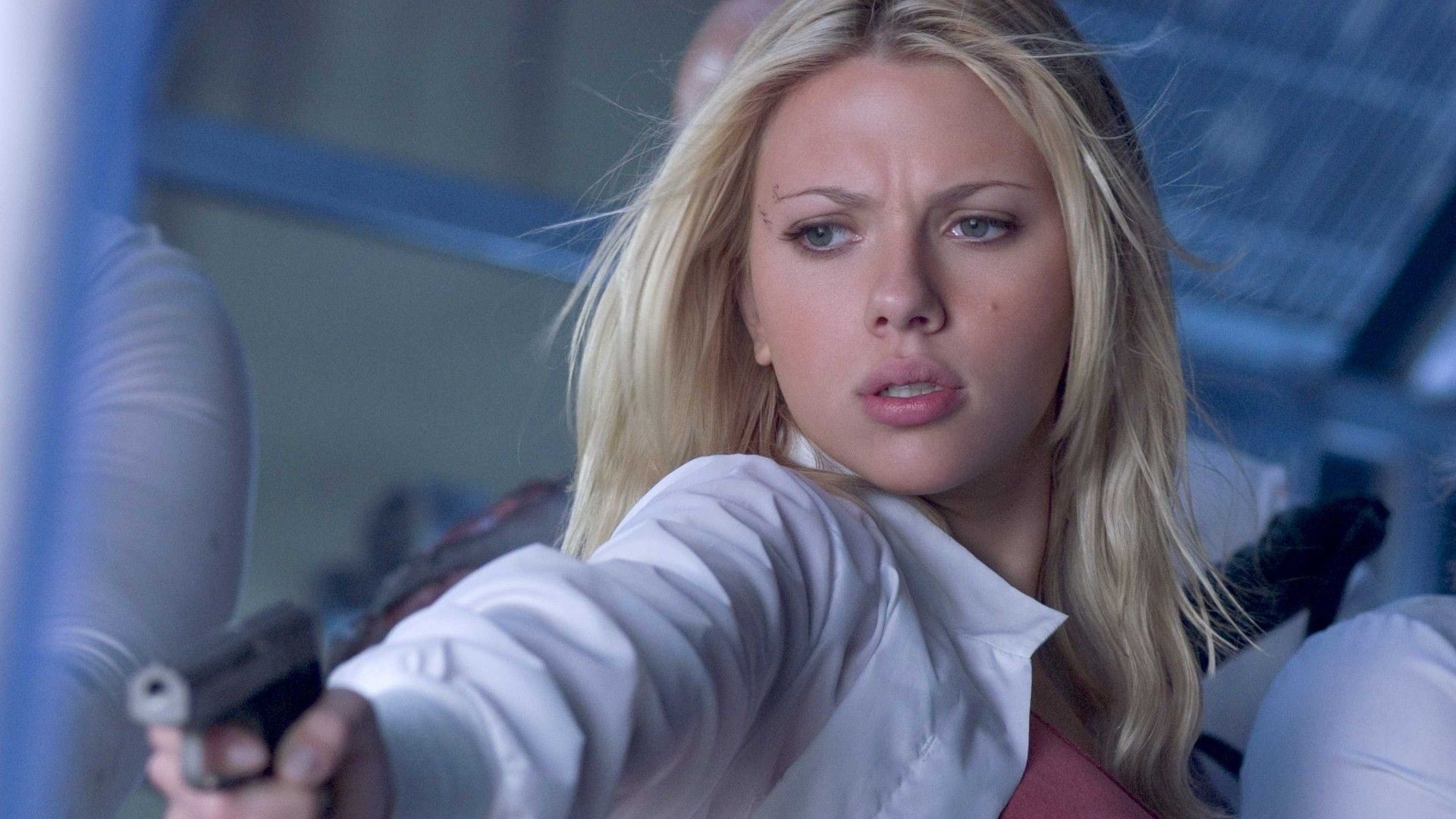 Scarlett Johansson The Island, Action-packed film, Futuristic setting, Intriguing plot, 1920x1080 Full HD Desktop