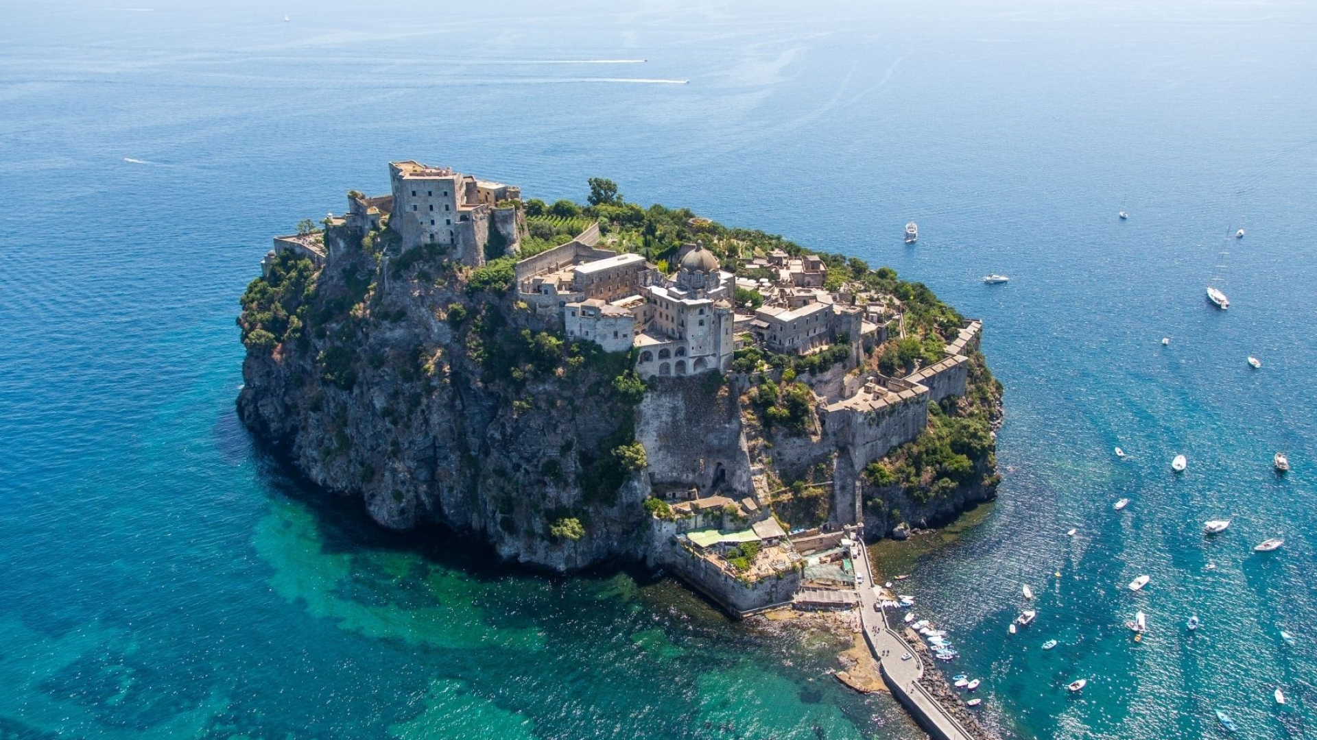 Ischia island, Mediterranean sea, 1920x1080 Full HD Desktop