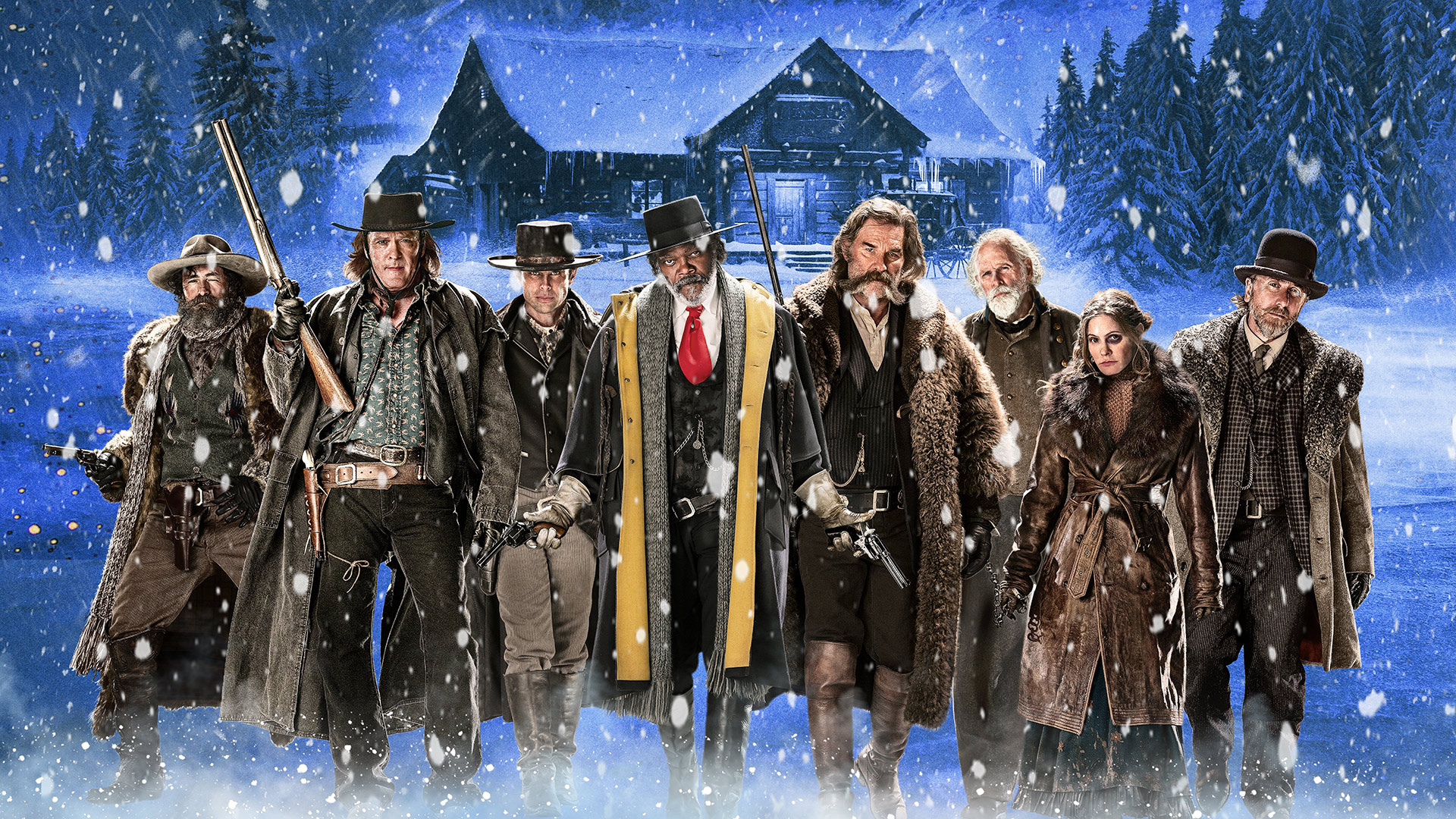 The Hateful Eight, Quentin Tarantino, Ensemble cast, Western, 1920x1080 Full HD Desktop