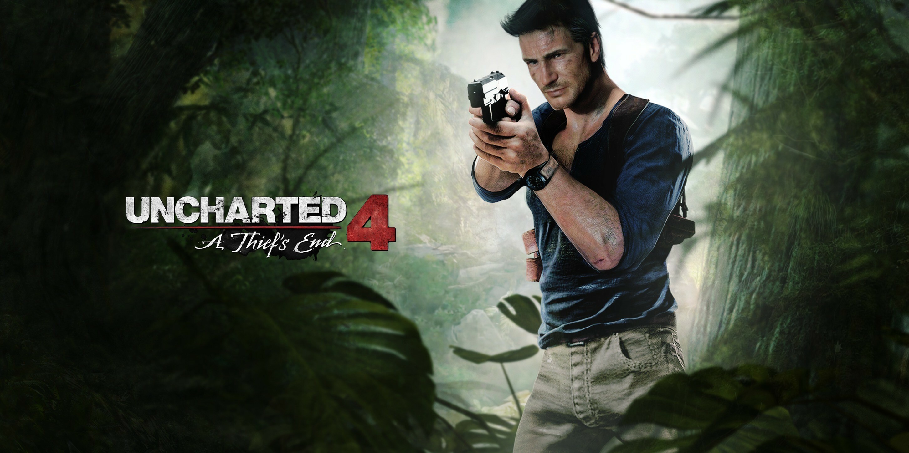 A Thief's End poster, Uncharted Wallpaper, 2910x1450 Dual Screen Desktop