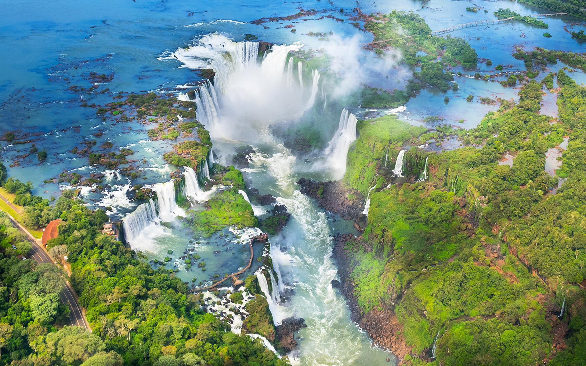 Aerial view, Iguazu National Park Wallpaper, 1920x1200 HD Desktop