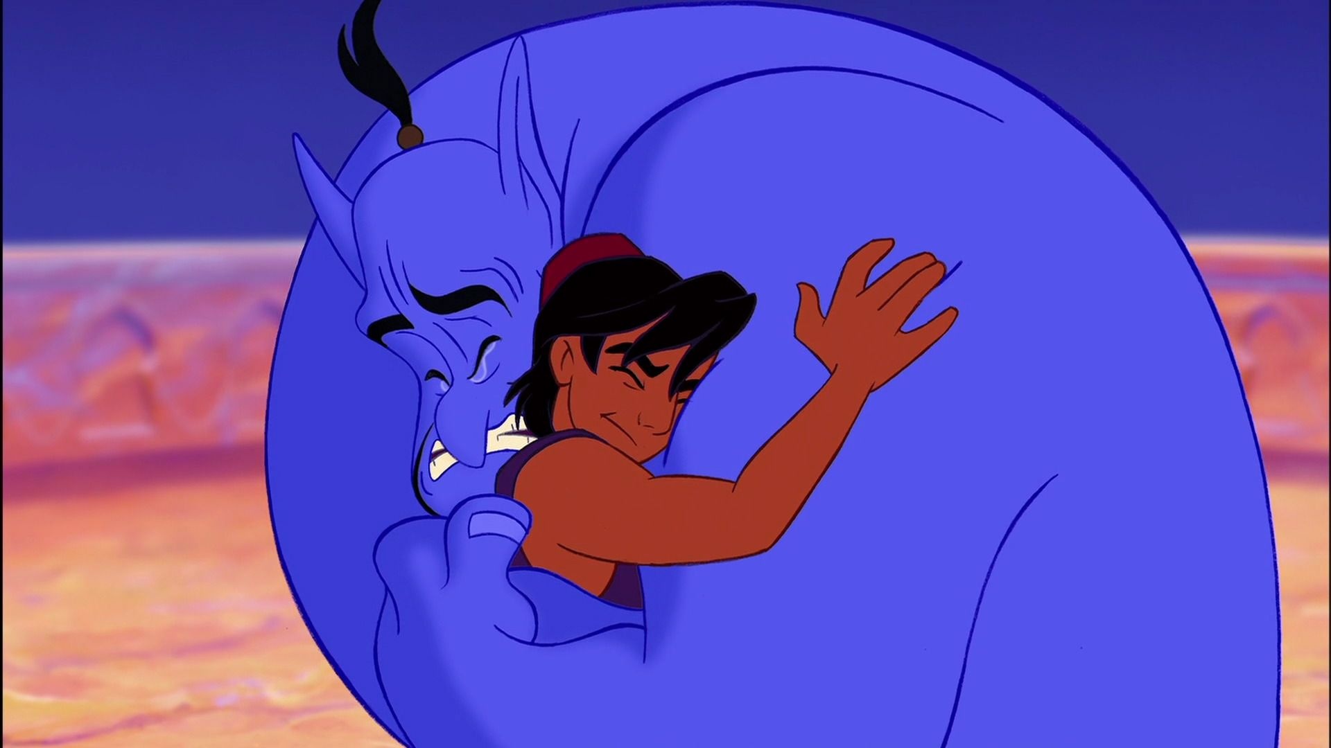 Genie, Aladdin, Disney artists, Disney Aladdin, 1920x1080 Full HD Desktop