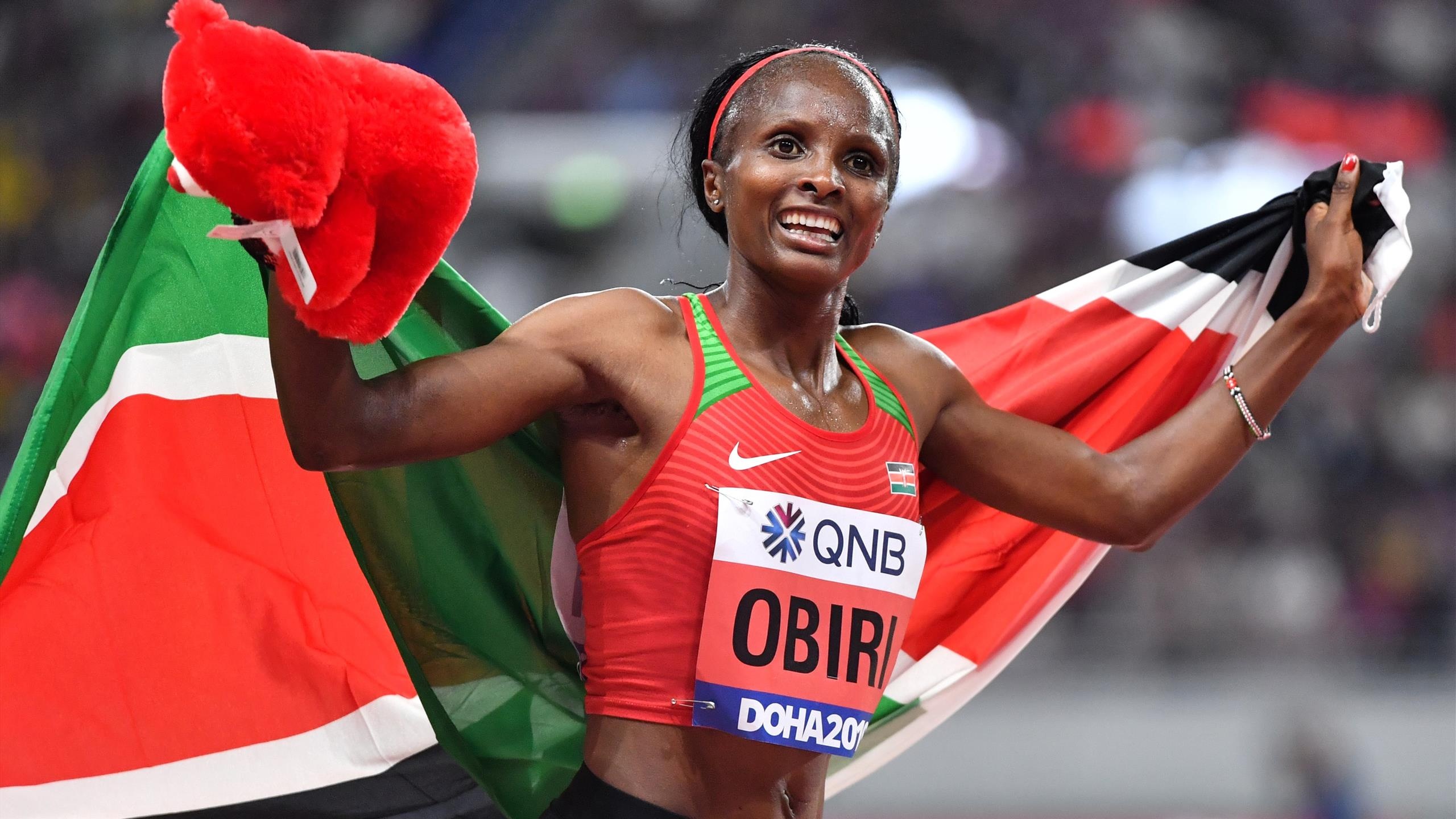 Doha 2019, Hellen Obiri Wallpaper, 2560x1440 HD Desktop