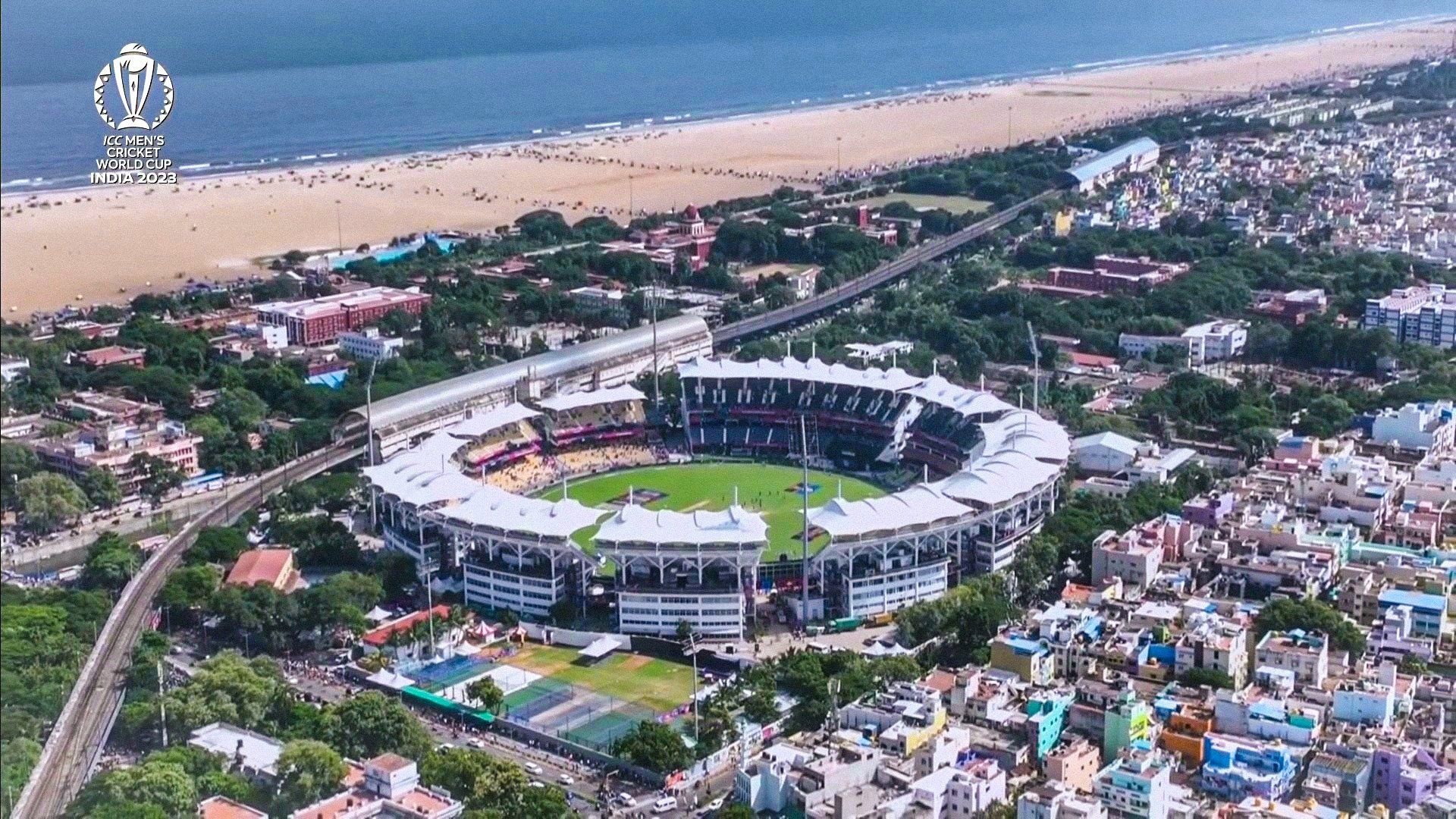 Chepauk Stadium, Marina Beach Wallpaper, 1920x1080 Full HD Desktop