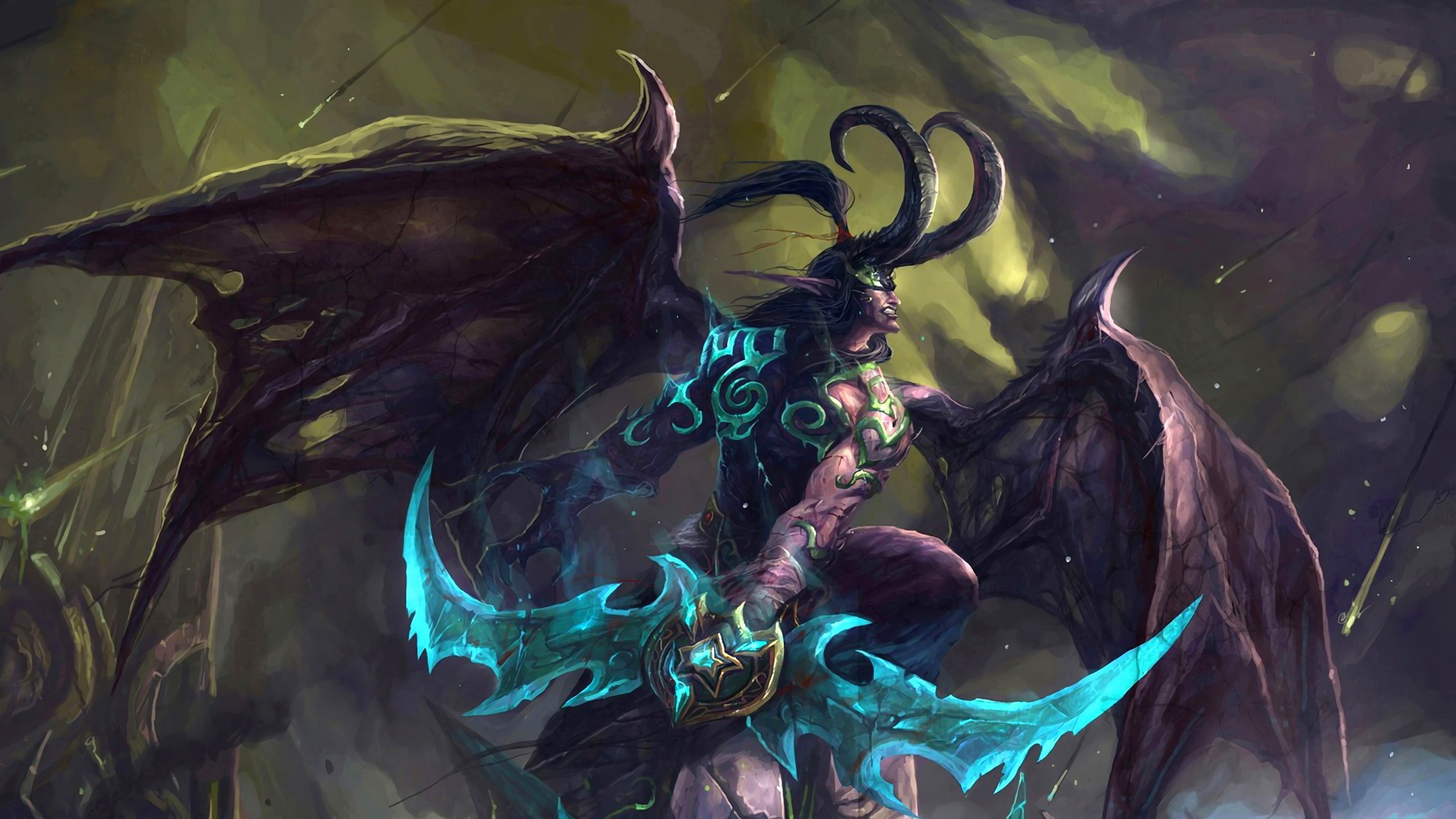 Illidan Stormrage, World of Warcraft, 4K resolution, Epic wallpapers, 3840x2160 4K Desktop