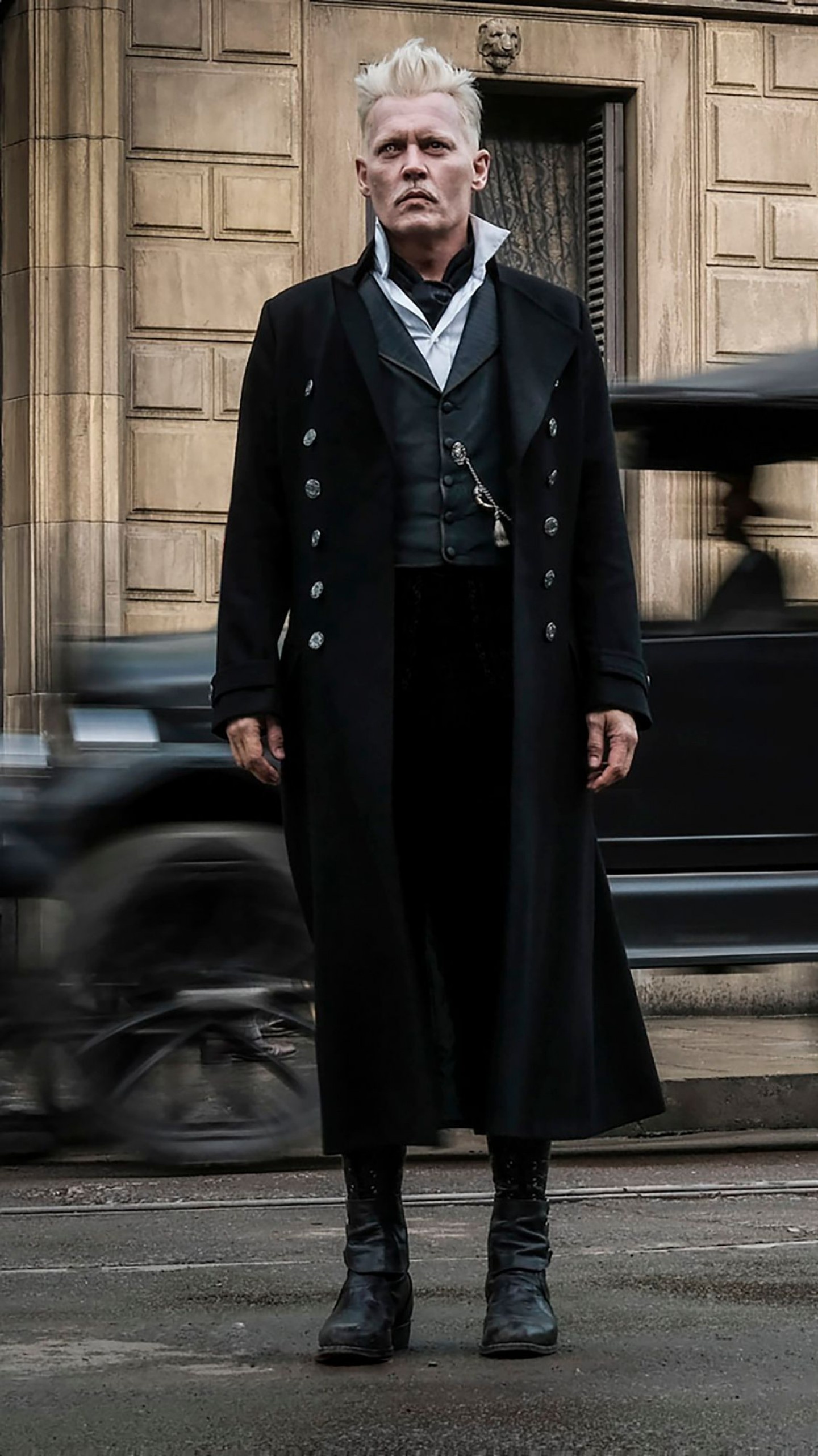 Fantastic beasts, Johnny Depp, Poppy Corby Tuech, 1440x2560 HD Phone