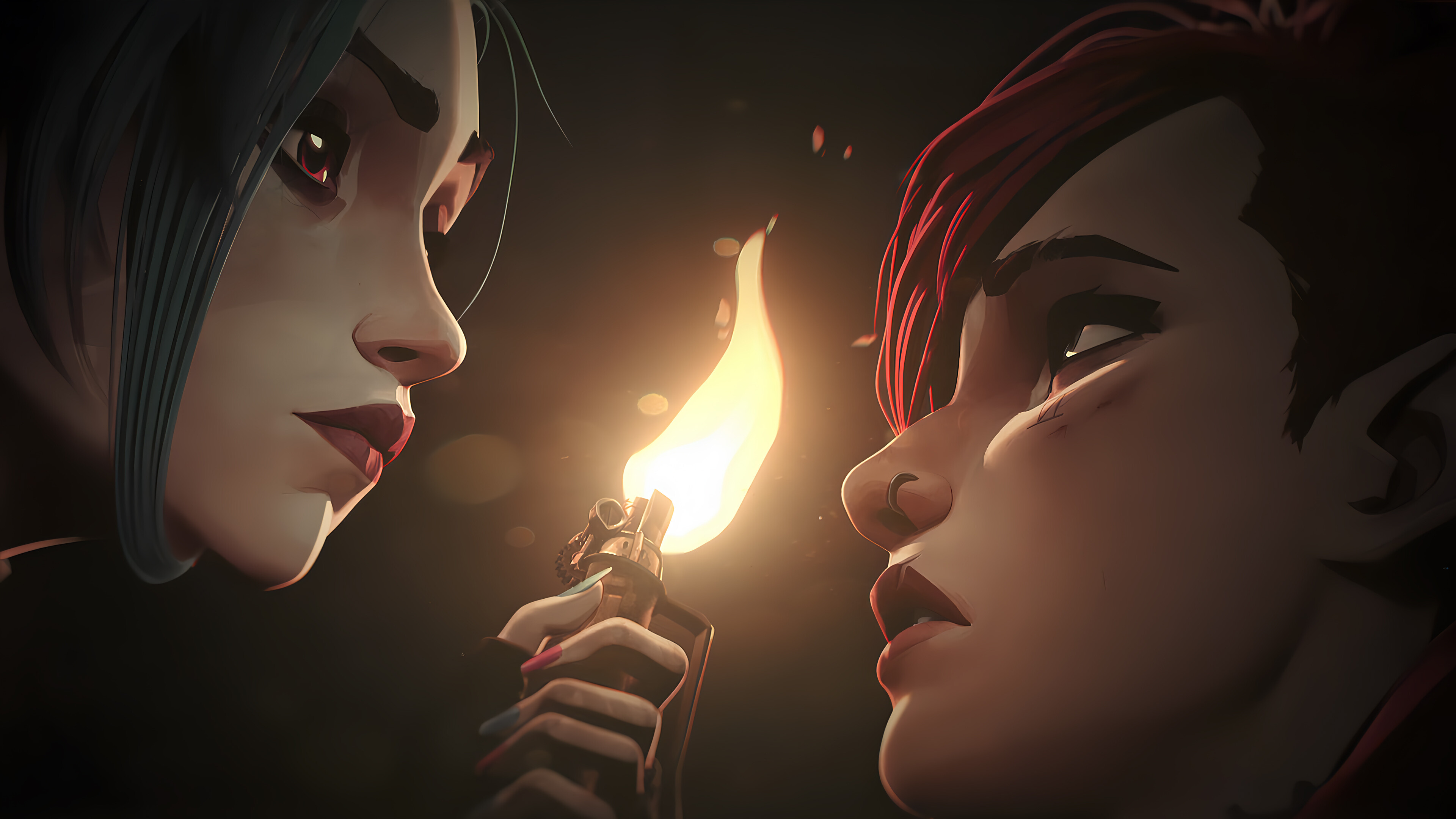 Jinx and Vi, Arcane: League of Legends Wallpaper, 3840x2160 4K Desktop