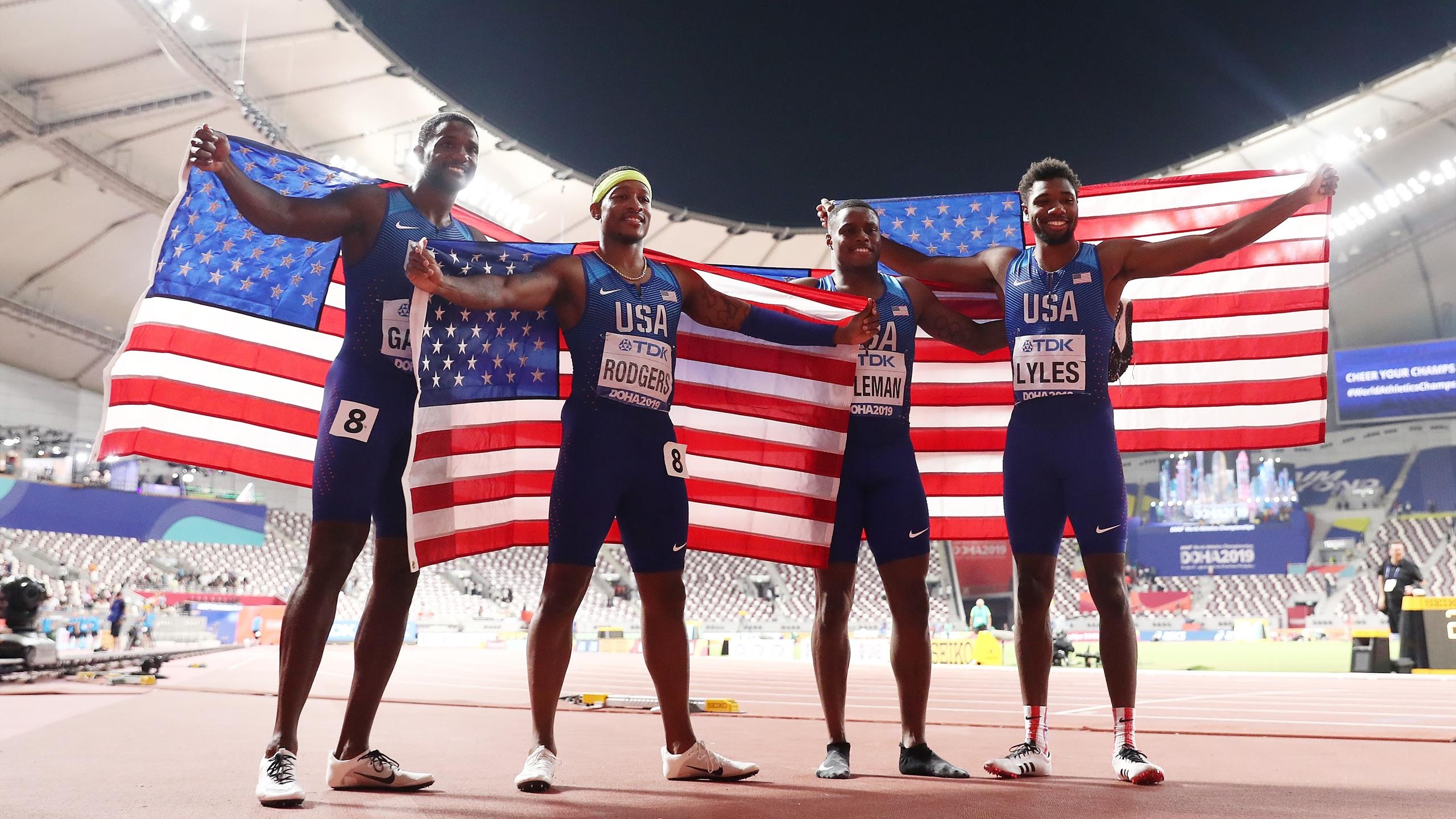 Christian Coleman, Noah Lyles, Relay gold drought, Athletics news, 2560x1440 HD Desktop