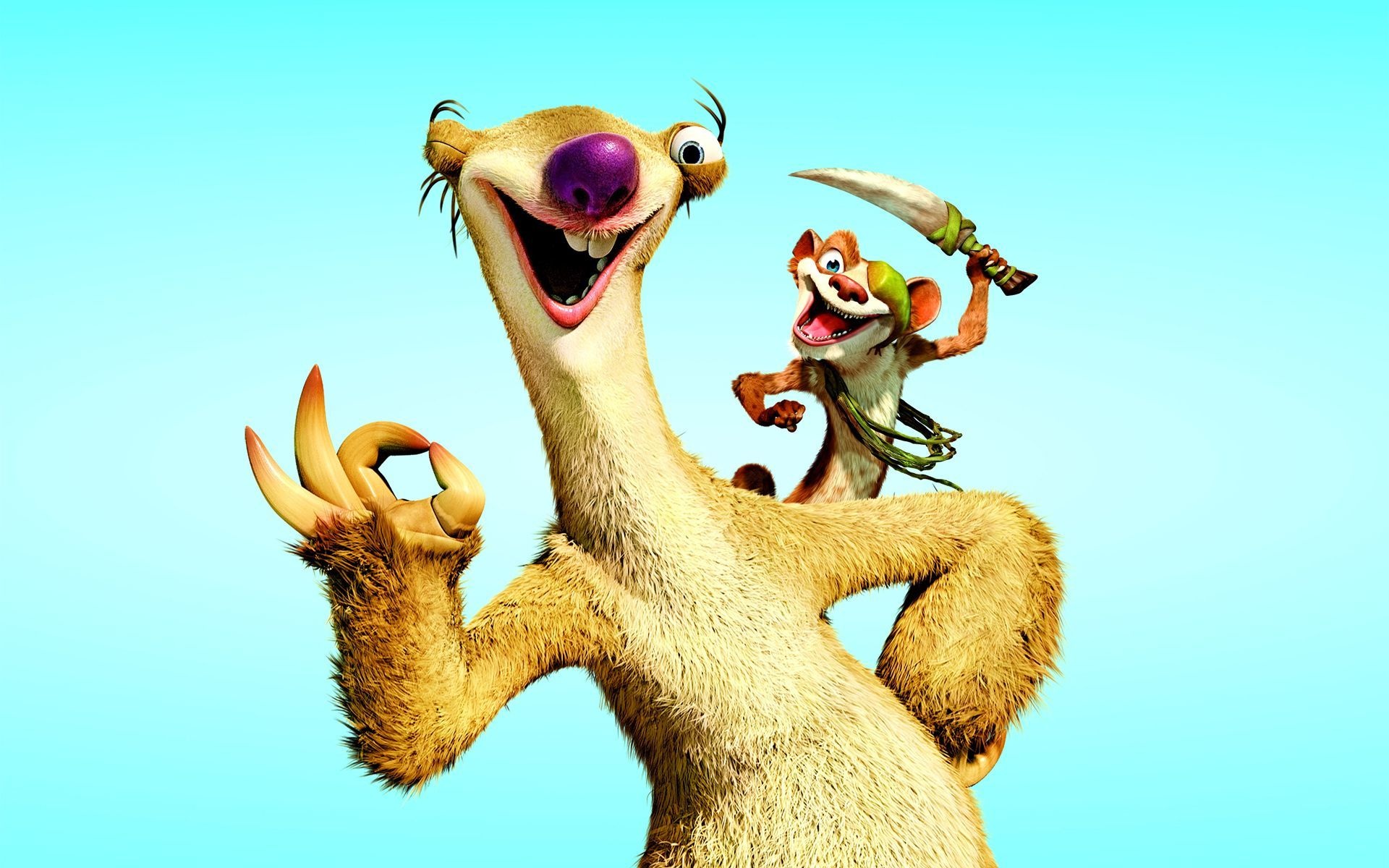 Sid and Buck, Ice Age Wallpaper, 1920x1200 HD Desktop