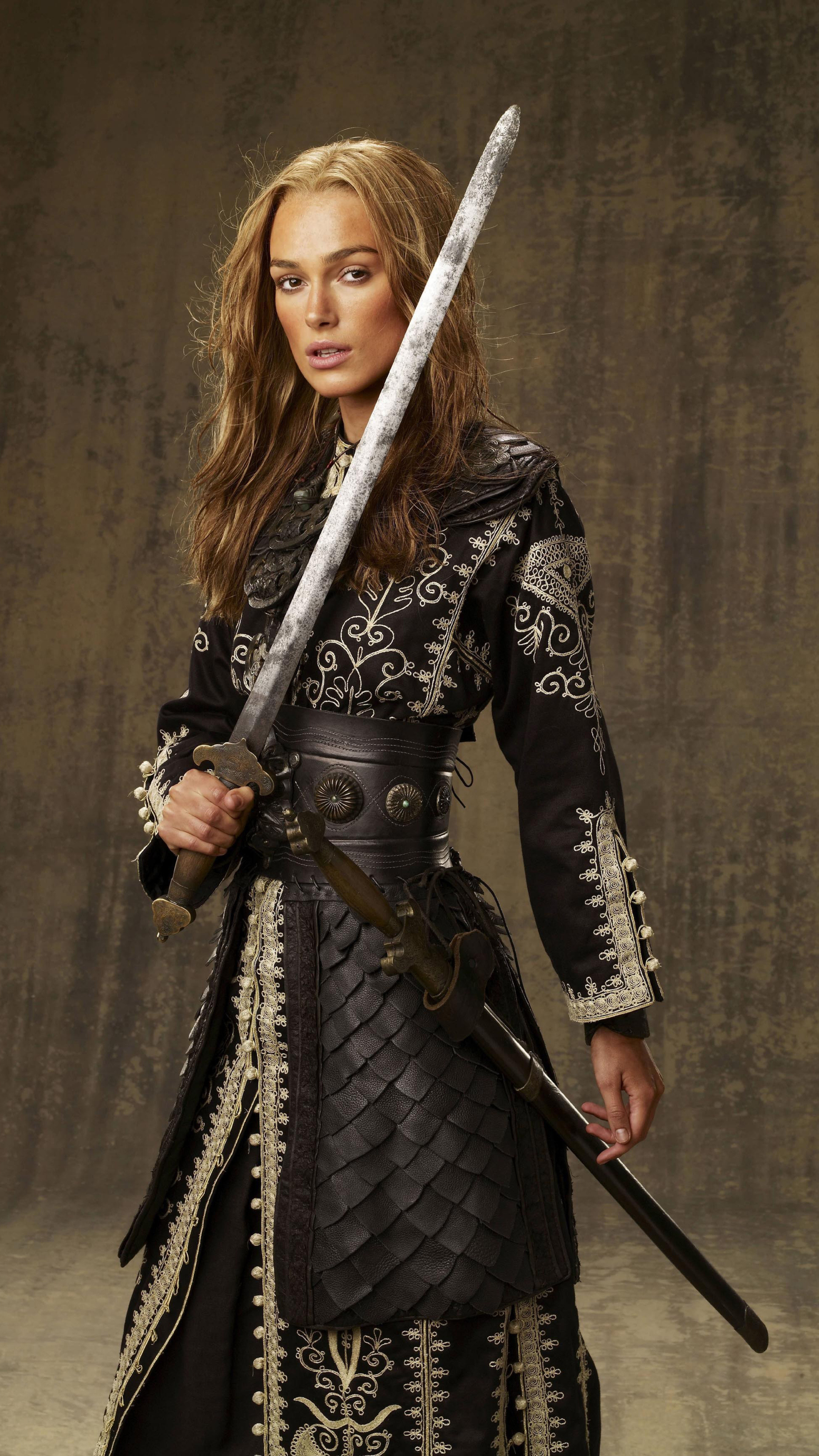 Keira Knightley, Pirates of the Caribbean, Sony Xperia Wallpaper, 2160x3840 4K Phone