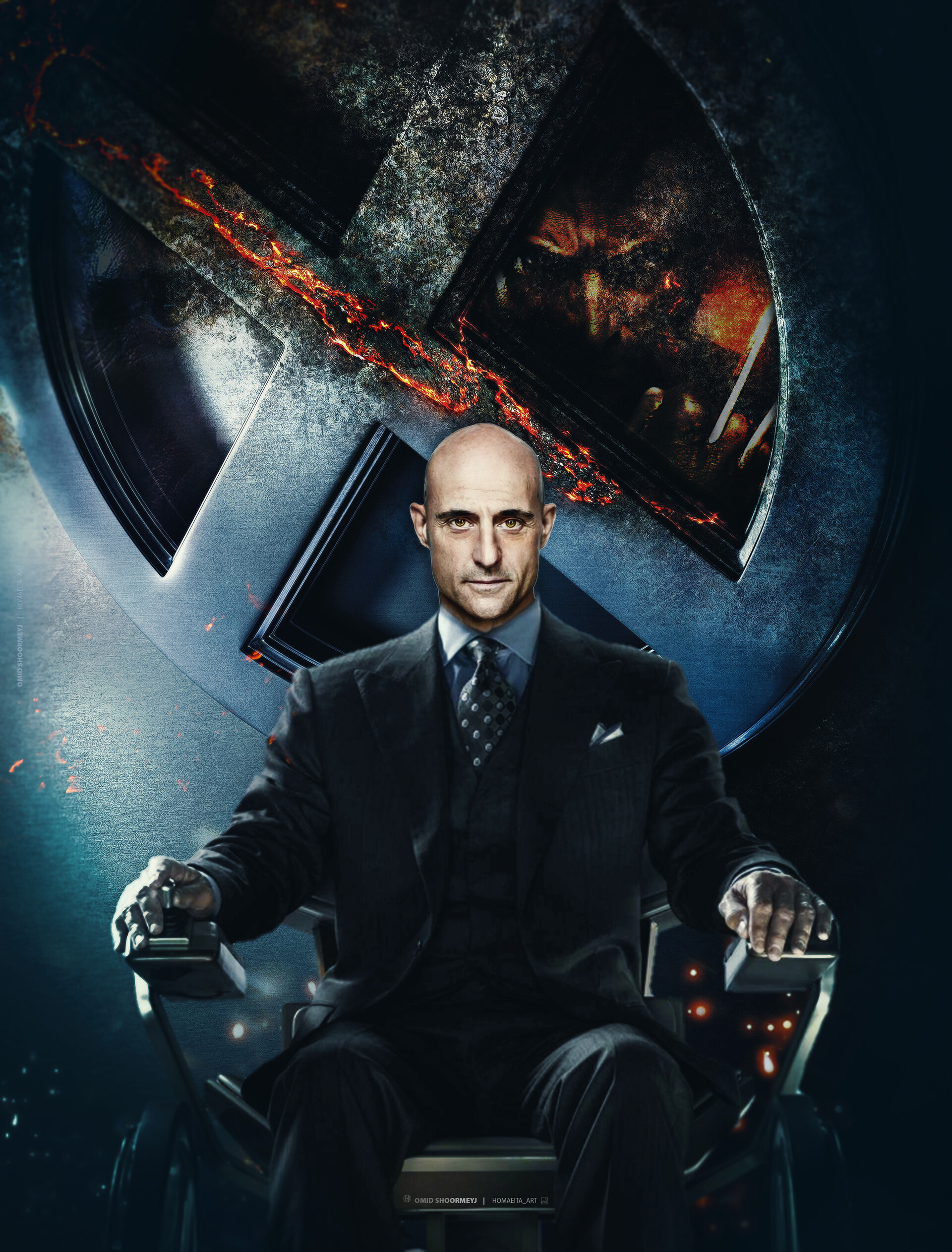 Mark Strong, Omid Shoormeyj, Professor X, 1920x2530 HD Phone