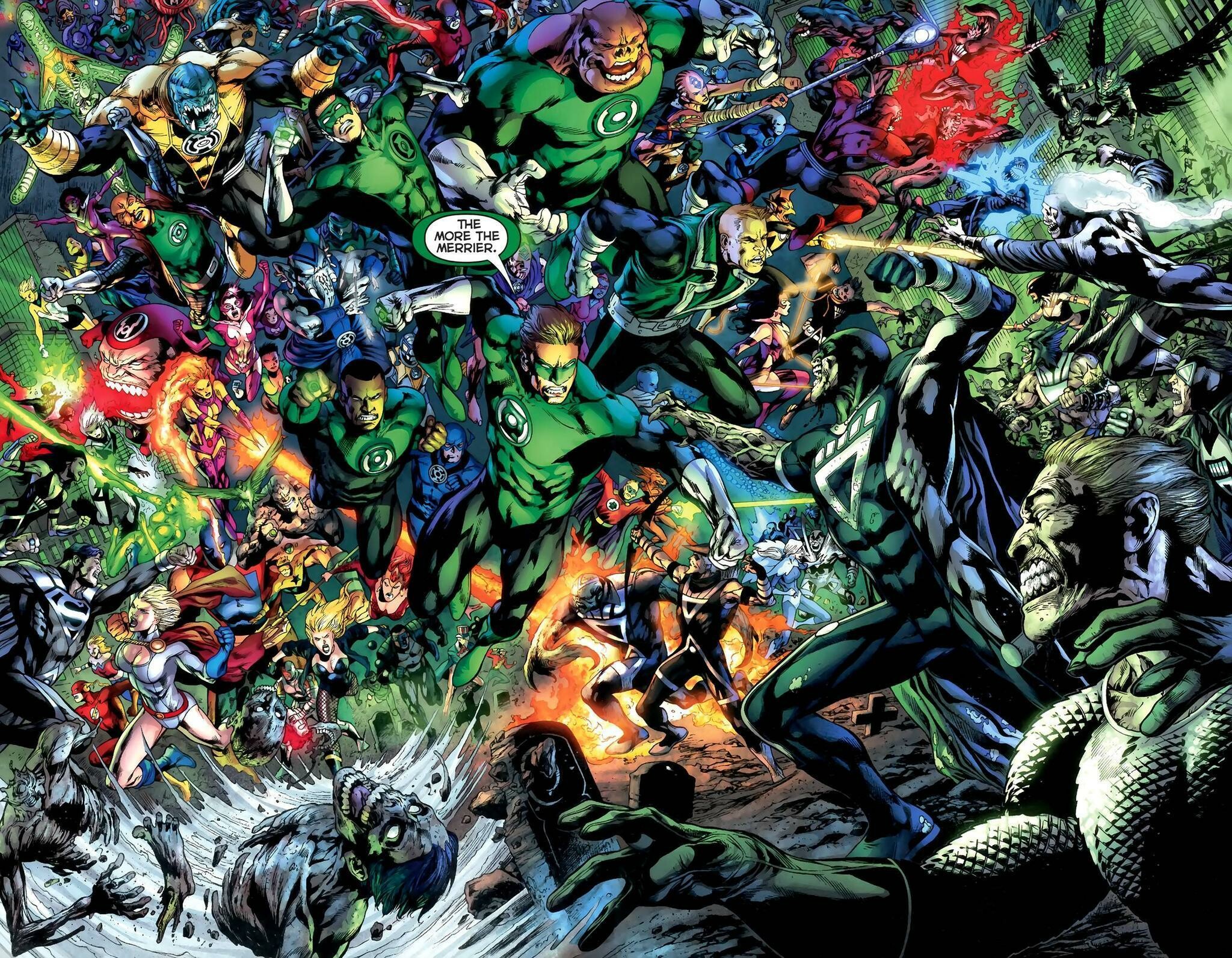 Green Lantern Corps Wallpaper, Group Illustration, Cosmic Protectors, Green Guardians, 2050x1600 HD Desktop