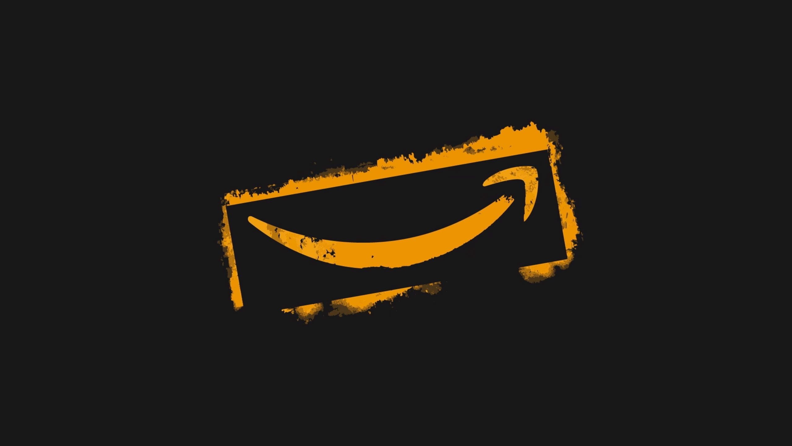 Amazon, Logo wallpapers, 4k HD, 2560x1450 HD Desktop