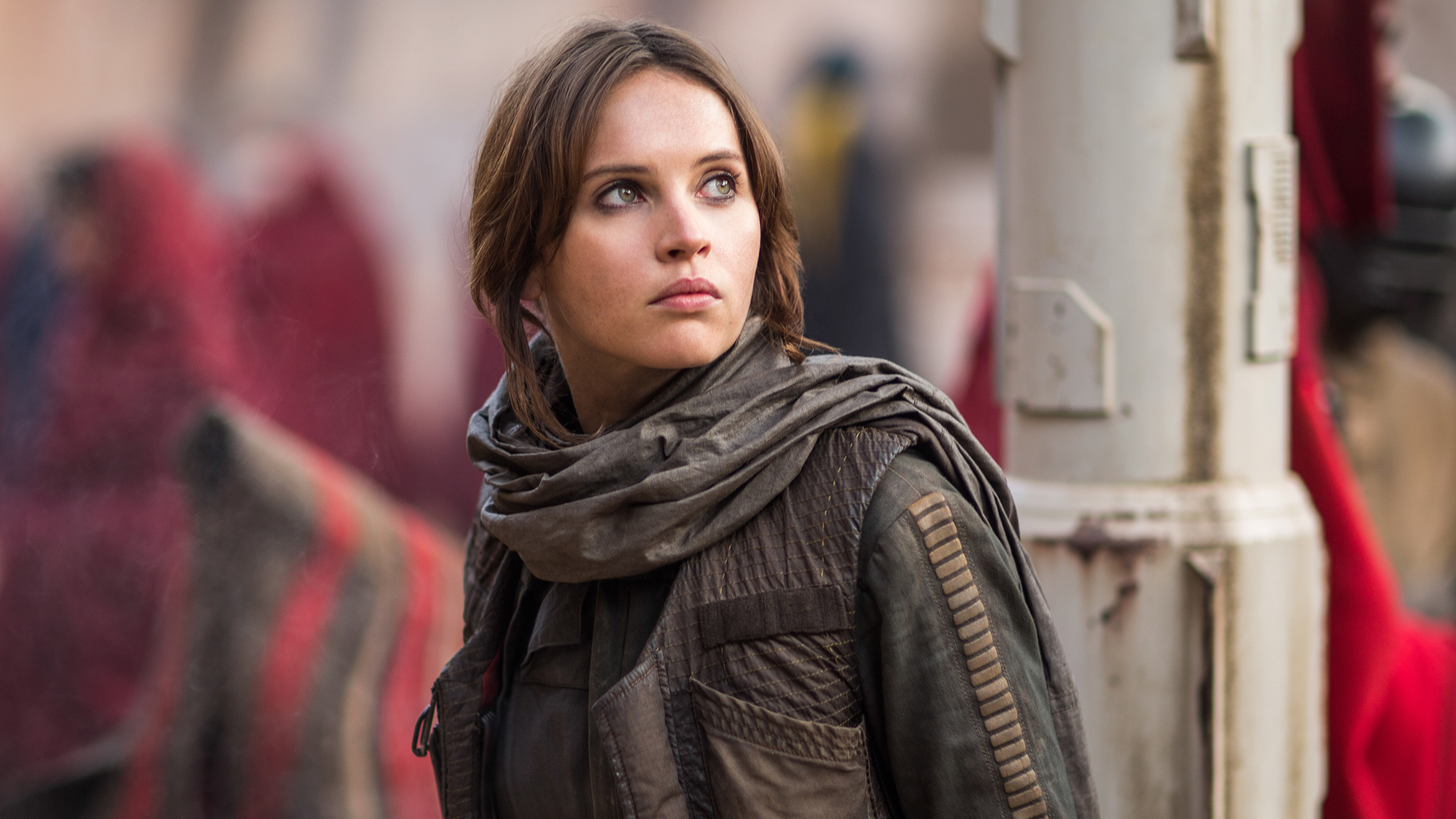 Felicity Jones, Rogue One, Jyn Erso portrayal, High-quality wallpaper, 2560x1440 HD Desktop