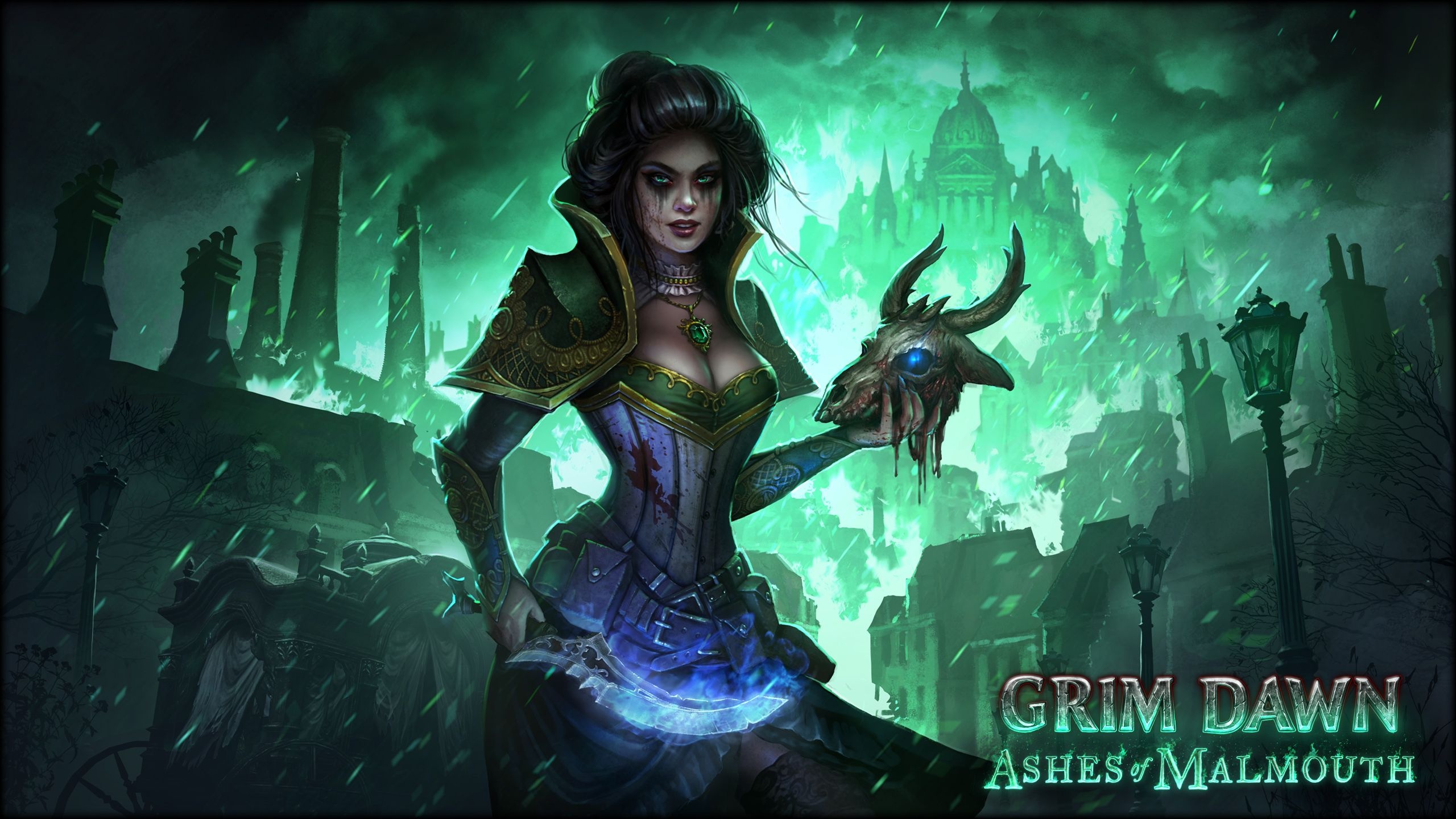 Grim Dawn wallpapers, Gaming art, Dark fantasy universe, Aesthetic gaming backgrounds, 2560x1440 HD Desktop