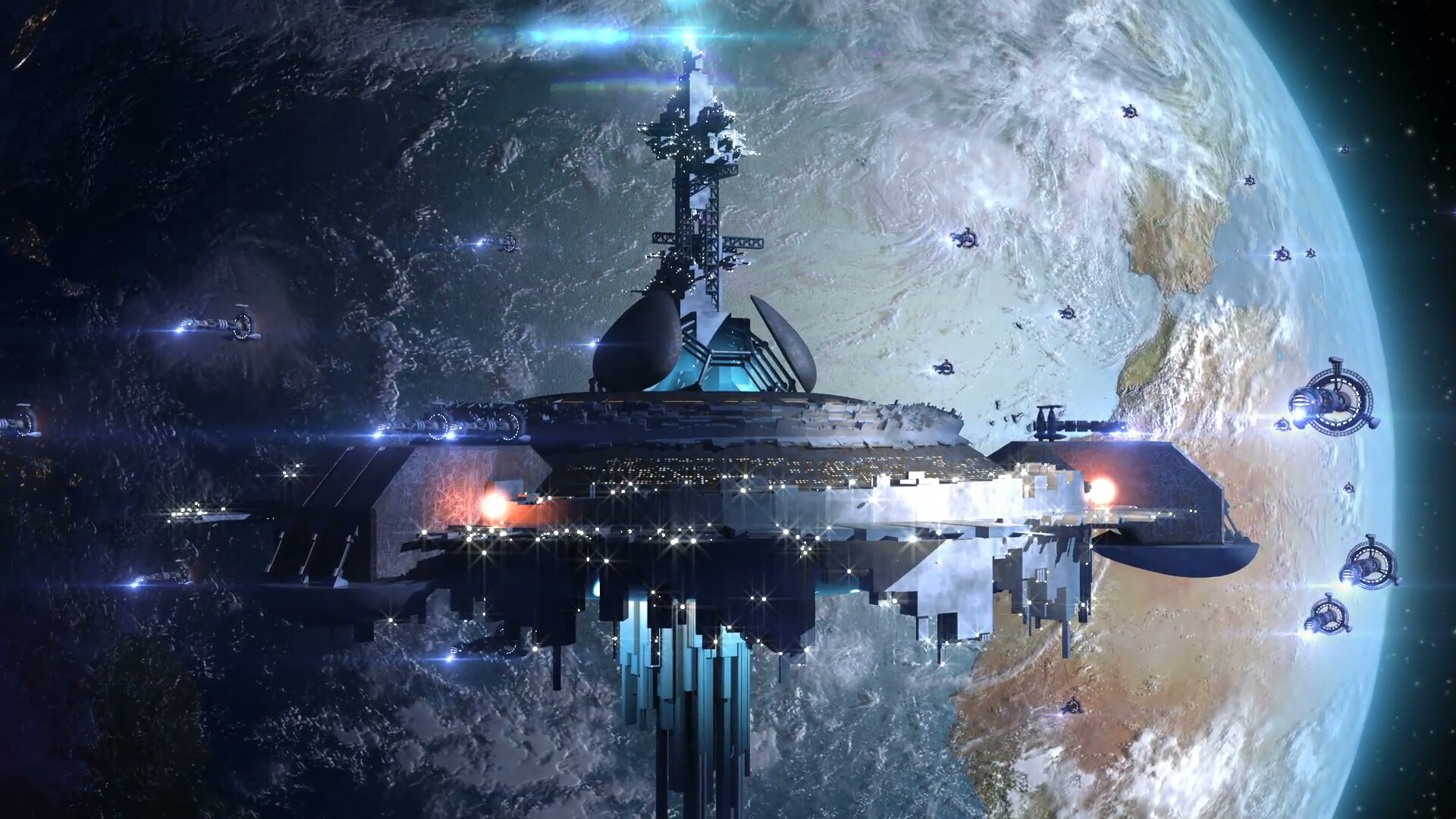 Alien mothership, Space Stations Wallpaper, 1920x1080 Full HD Desktop