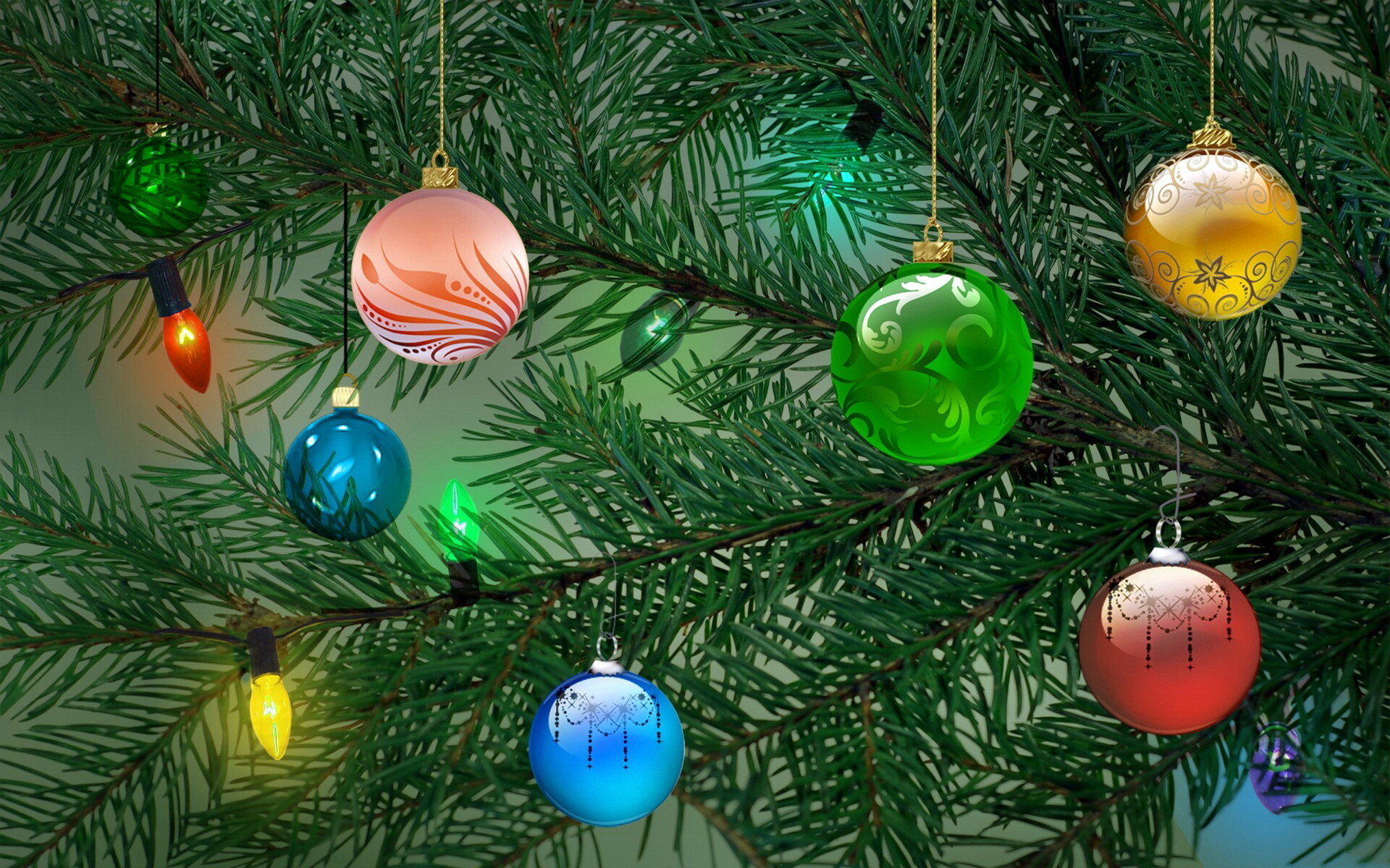 Merry Christmas garland, Holiday spirit, Joyful decorations, Festive photos, 1920x1200 HD Desktop