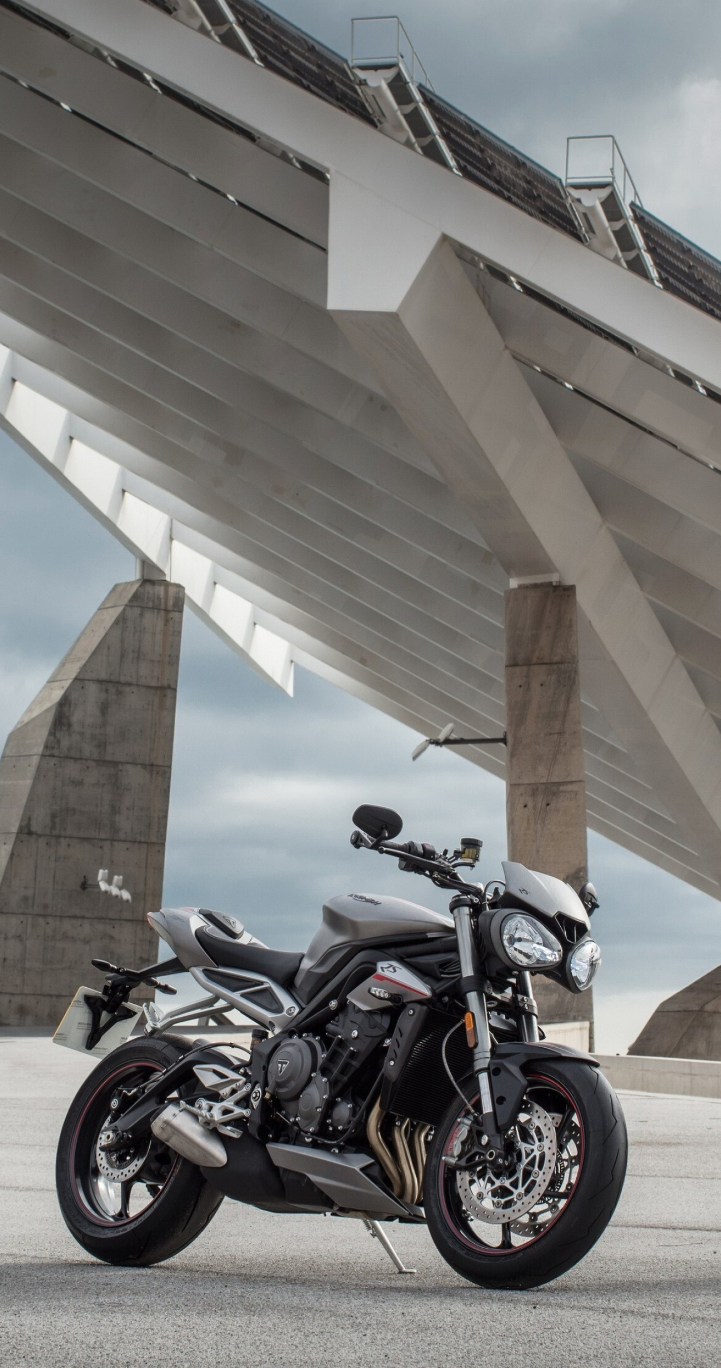 Triumph Motorcycles, Street Triple, High-quality wallpaper, Sleek and sporty, 1440x2730 HD Phone