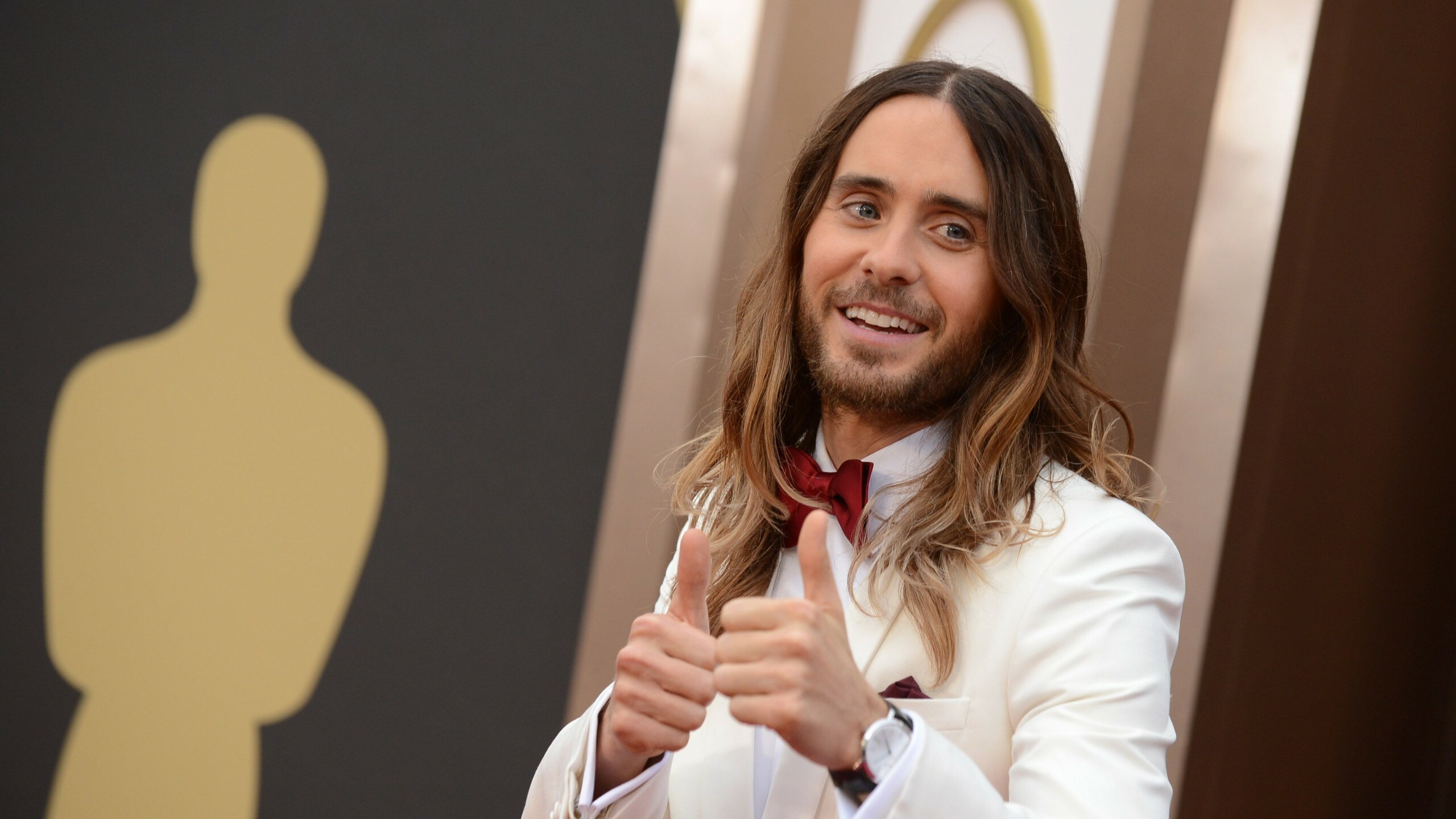 Jared Leto, Popular celeb in 2015, 86th Academy Awards, Musician, 2560x1440 HD Desktop