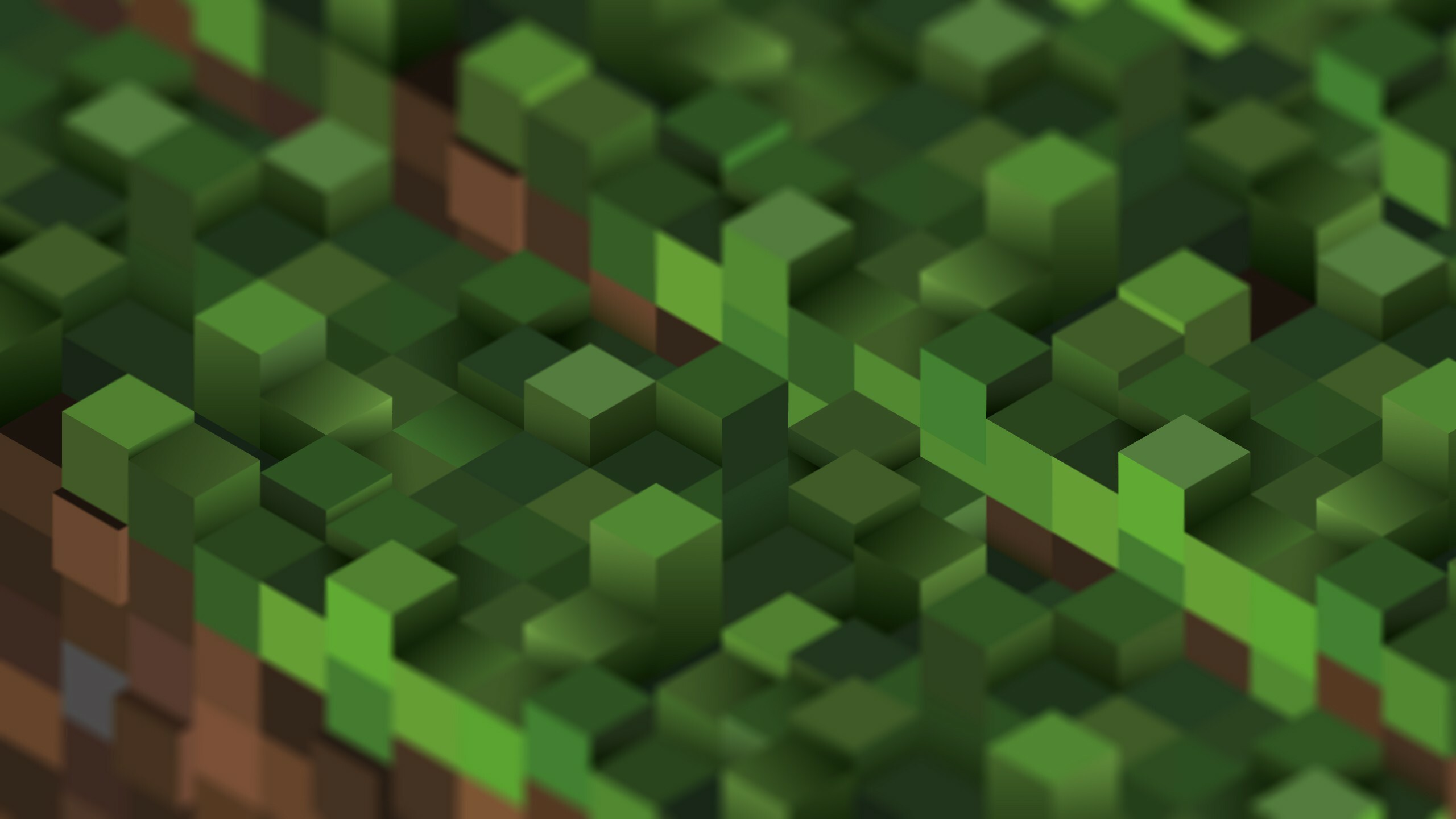 Grass Block, Minecraft Wallpaper, 2560x1440 HD Desktop