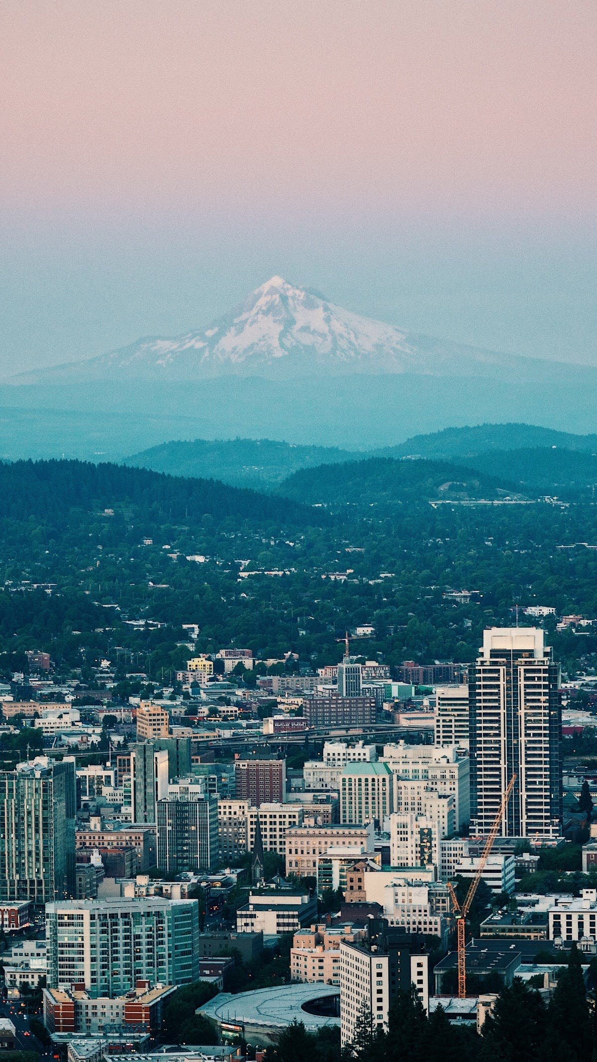 Portland Oregon Skyline, Bristol urban apartments blog, 1200x2140 HD Phone