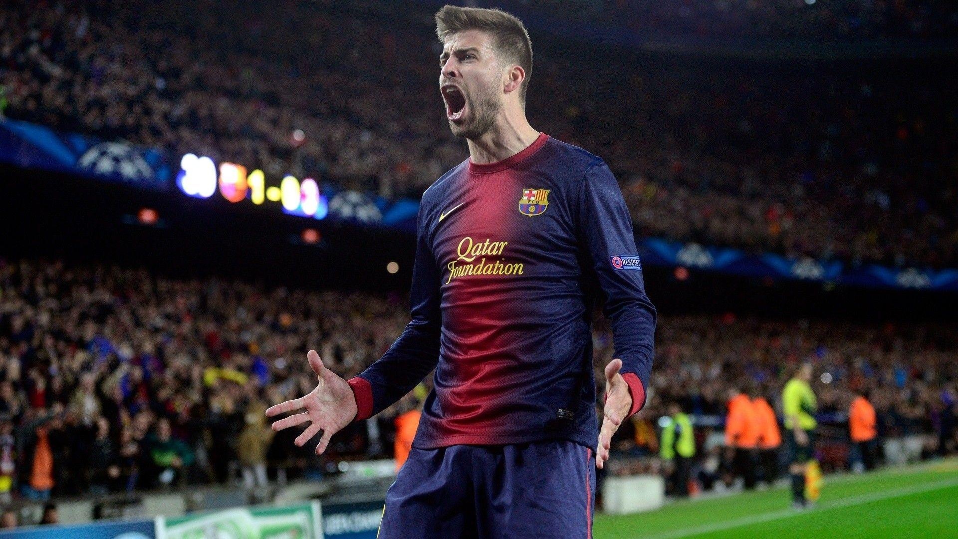 Gerard Pique, Football legend, Athletic prowess, Barcelona defender, 1920x1080 Full HD Desktop