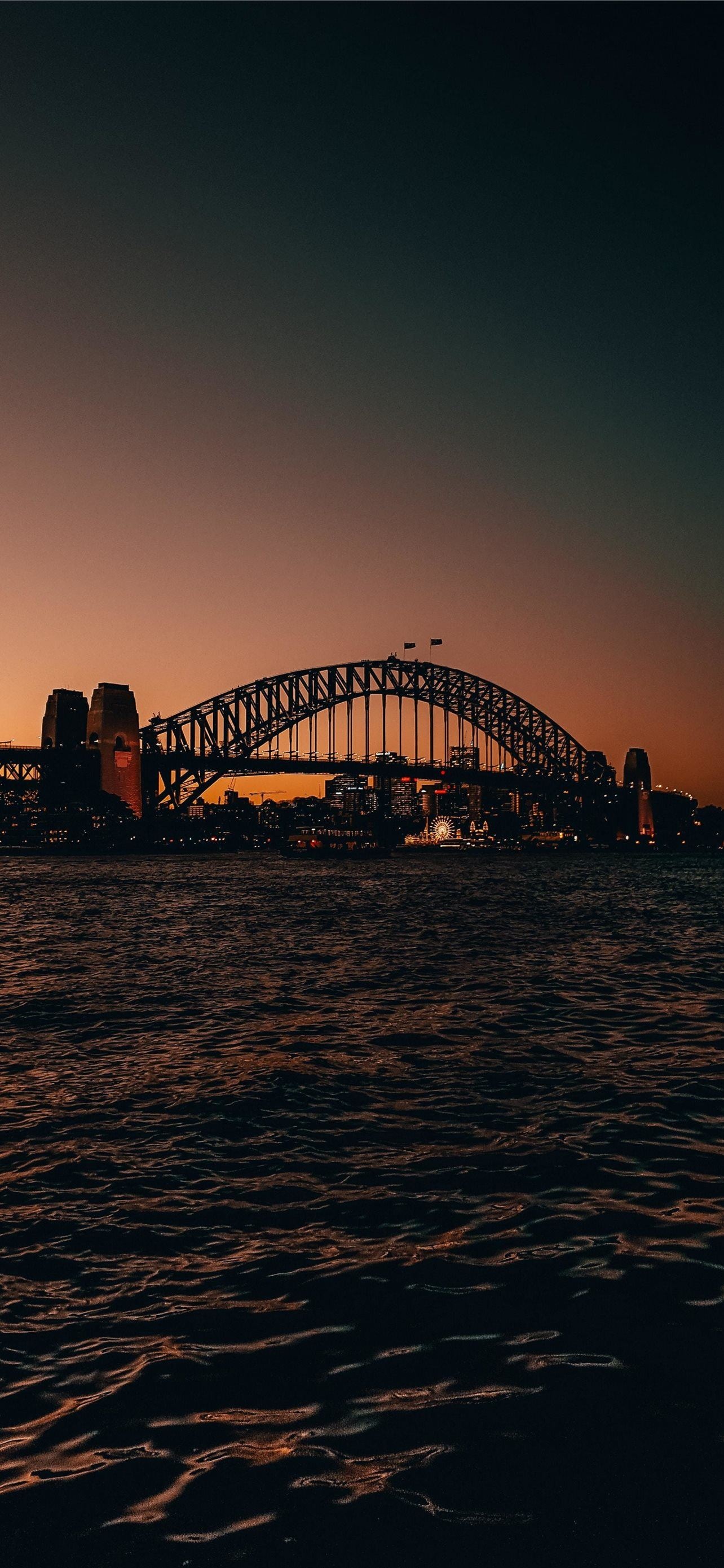 Harbour Bridge iPhone wallpapers, Nighttime beauty, City lights, Travels, 1290x2780 HD Phone