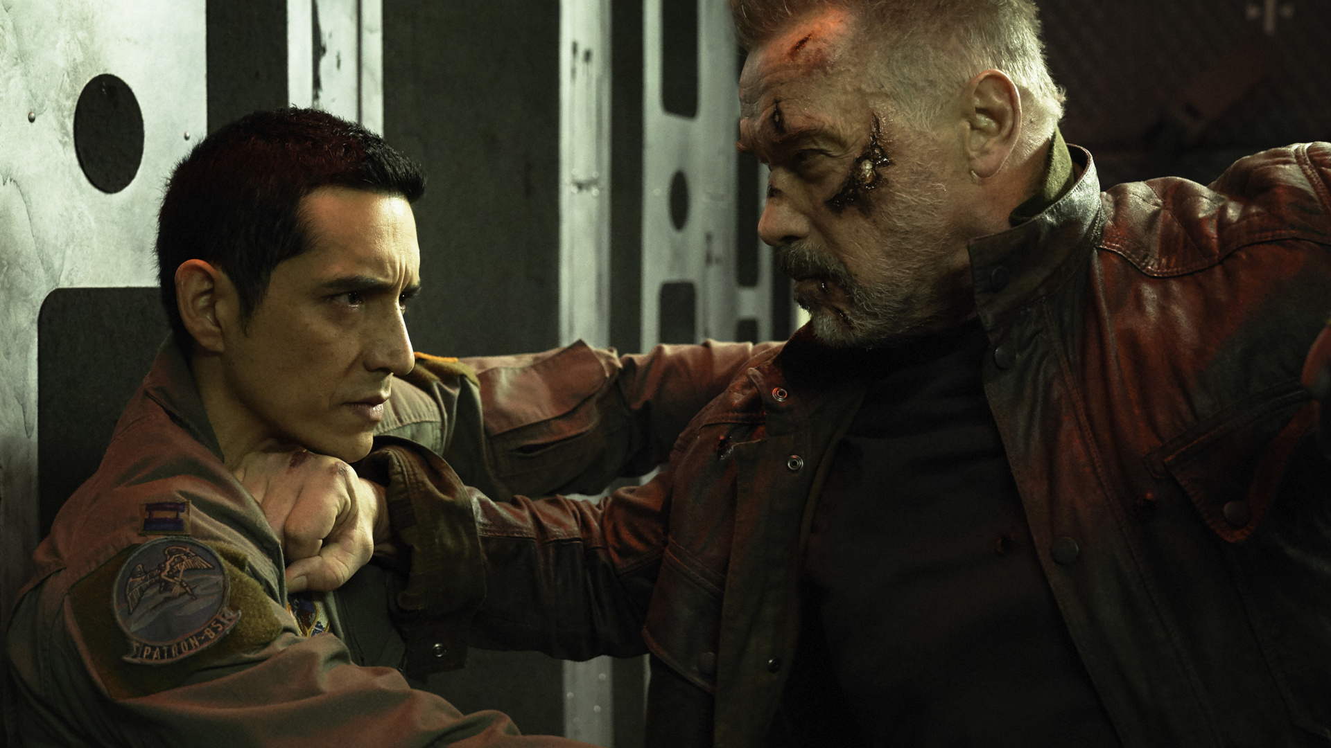 Arnold Schwarzenegger, Gabriel Luna, Terminator: Dark Fate wallpaper, 1920x1080 Full HD Desktop