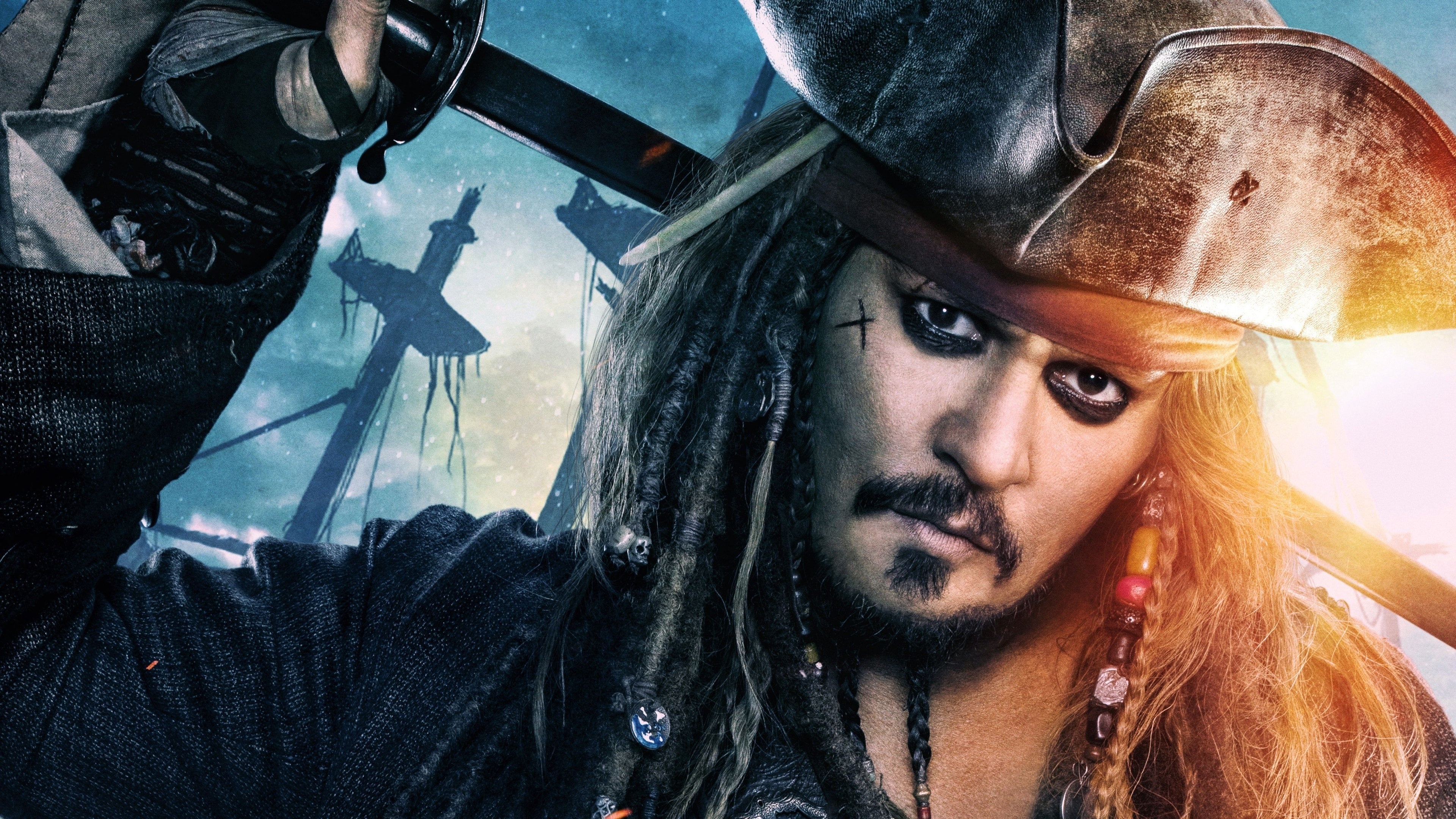 Johnny Depp, Pirates of the Caribbean Wallpaper, 3840x2160 4K Desktop