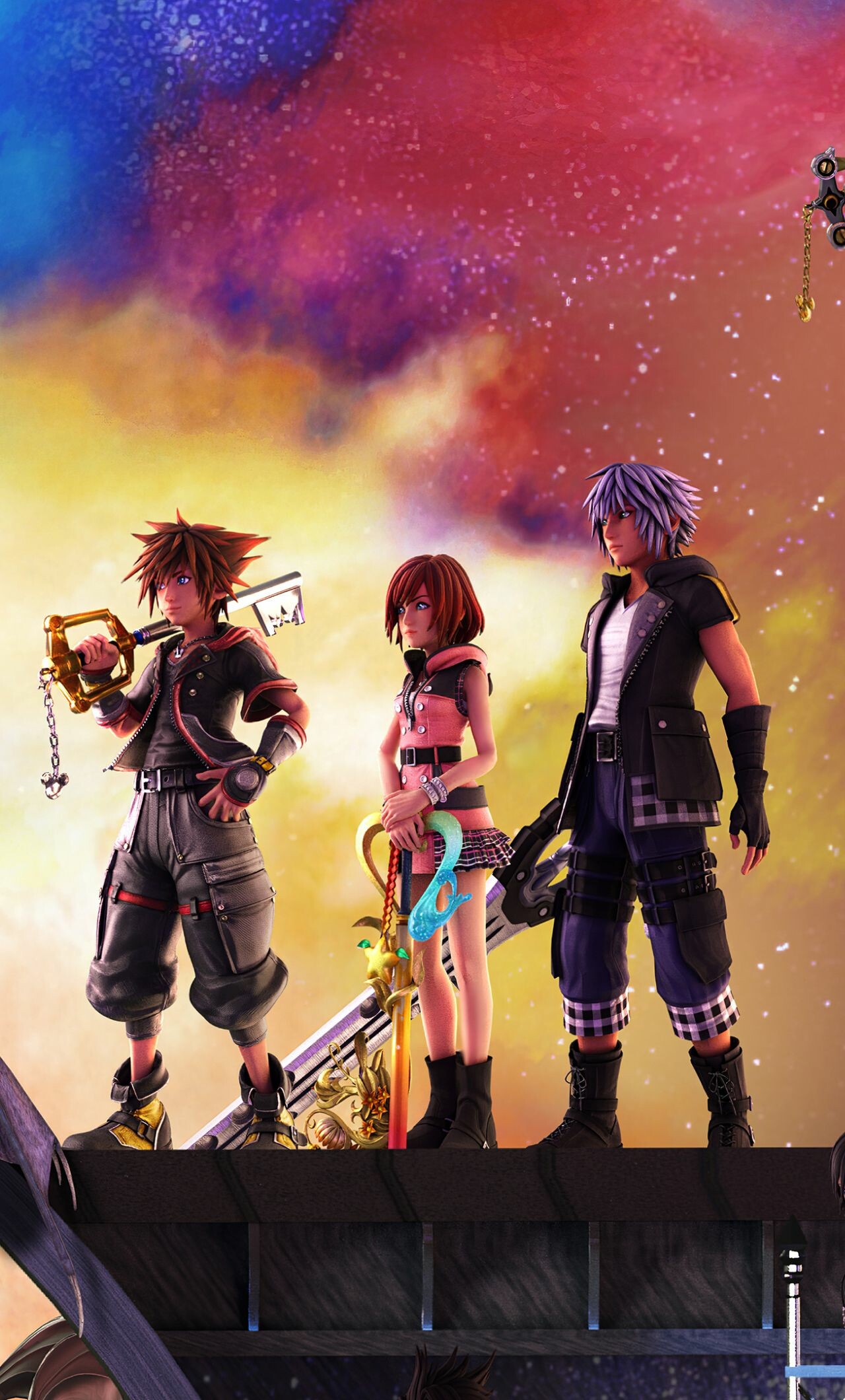 Sora, Riku and Kairi, Kingdom Hearts Wallpaper, 1280x2120 HD Phone