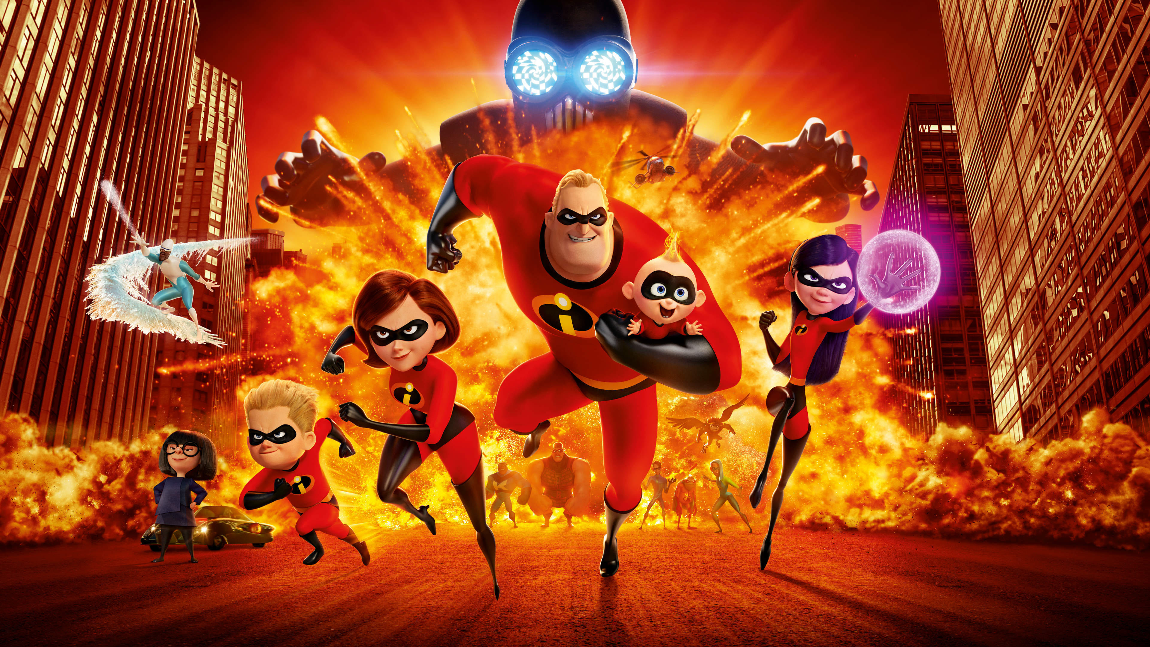 Incredibles 2, Incluvie, Movie Database, 2018, 3840x2160 4K Desktop