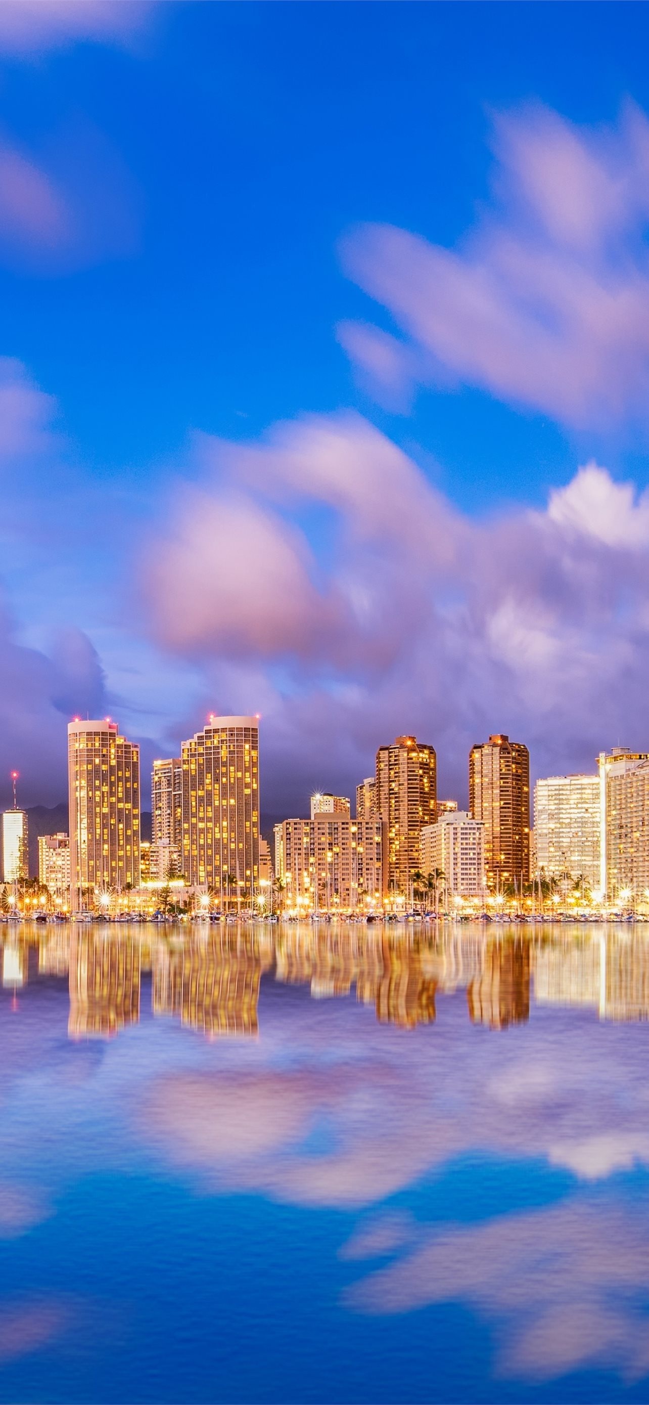 Honolulu iPhone wallpapers, Vibrant cityscape, Ocean views, Exotic destination, 1290x2780 HD Phone