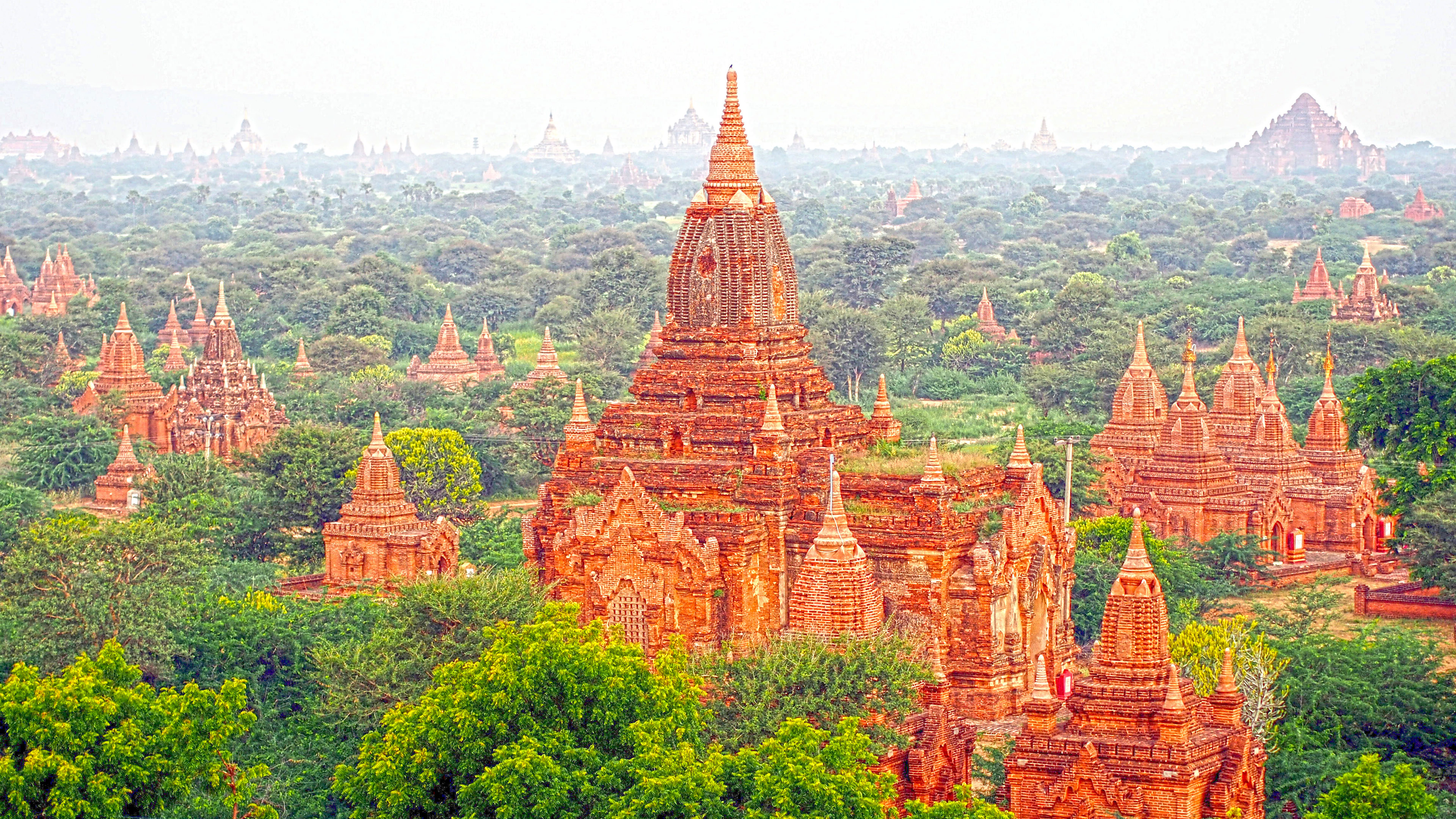 Asian cities, Bagan temple, Myanmar's beauty, Captivating landscapes, 3840x2160 4K Desktop