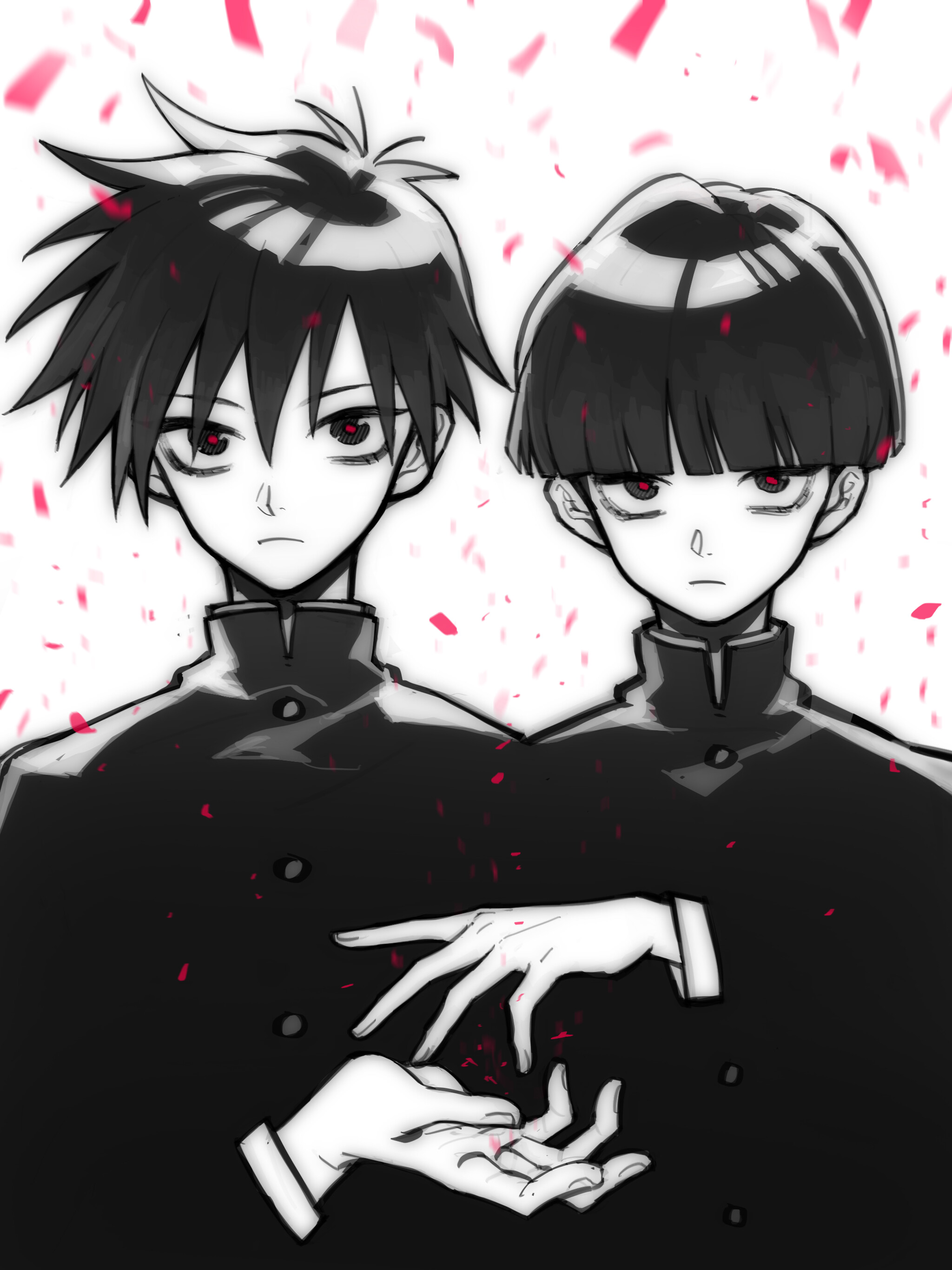 Shigeo and Ritsu, Mob Psycho 100 Wallpaper, 2050x2740 HD Phone