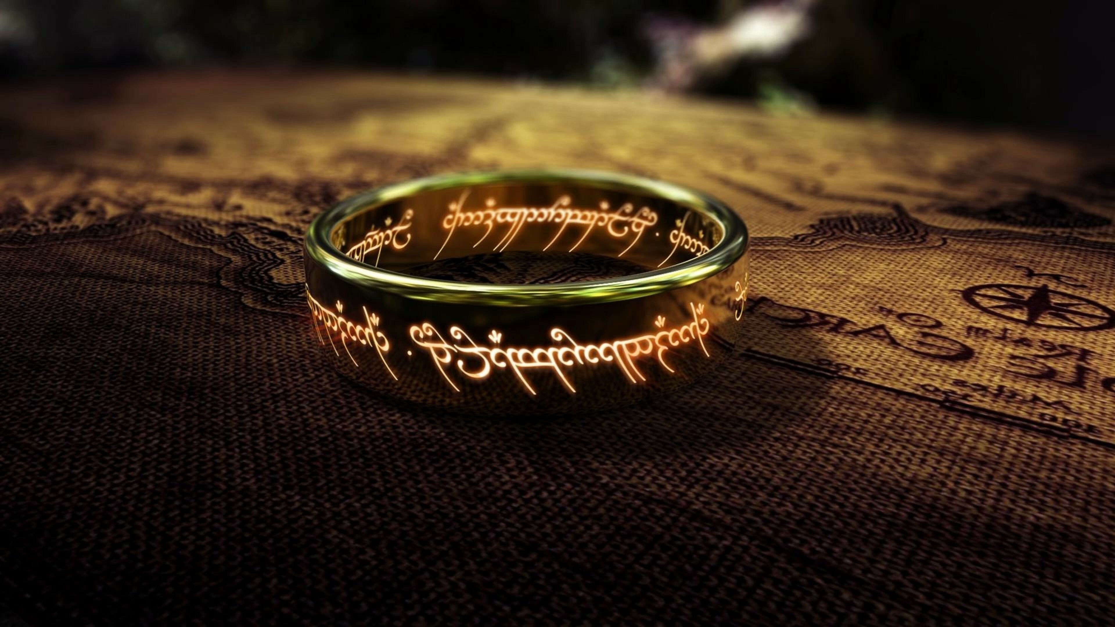 Gold ring HD wallpapers, Lord of the Rings elegance, Ultra high definition, Captivating visuals, 3840x2160 4K Desktop