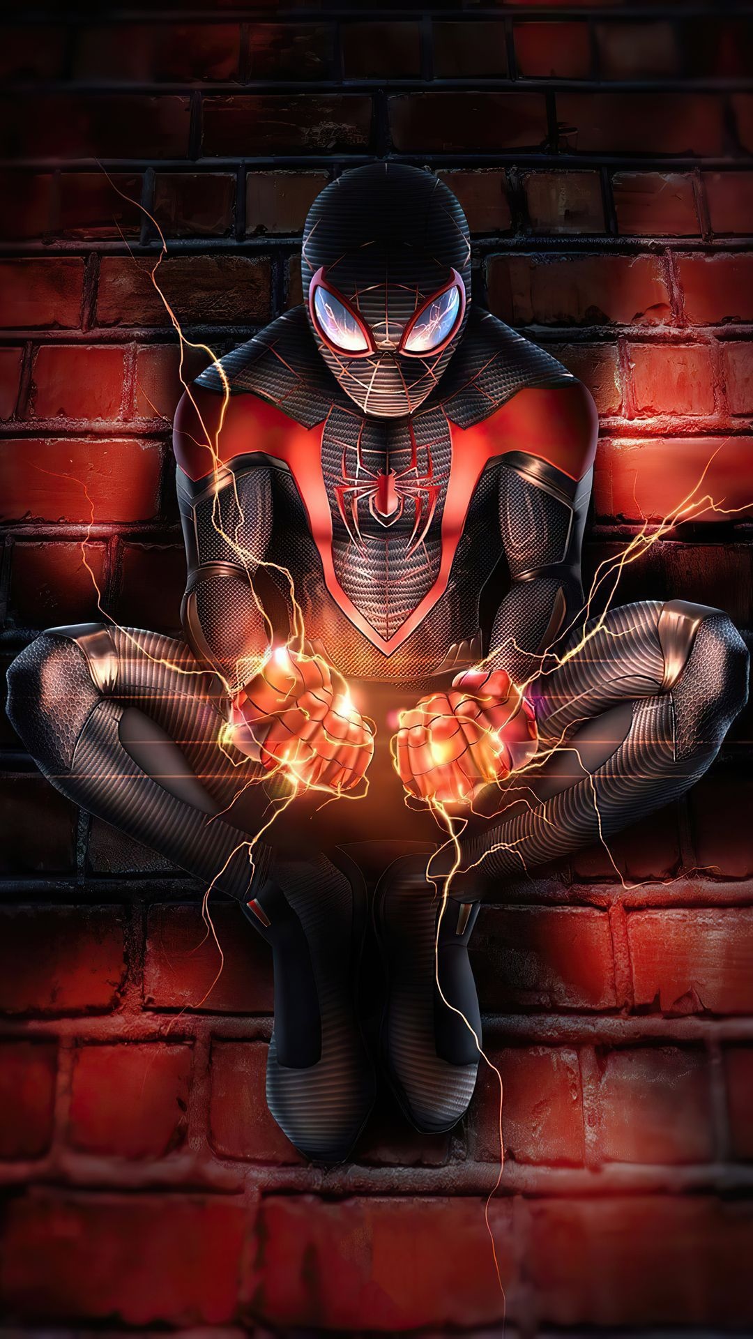 Spider-Man Miles, 4K artwork, Marvel Spider-Man, Epic visuals, 1080x1920 Full HD Phone