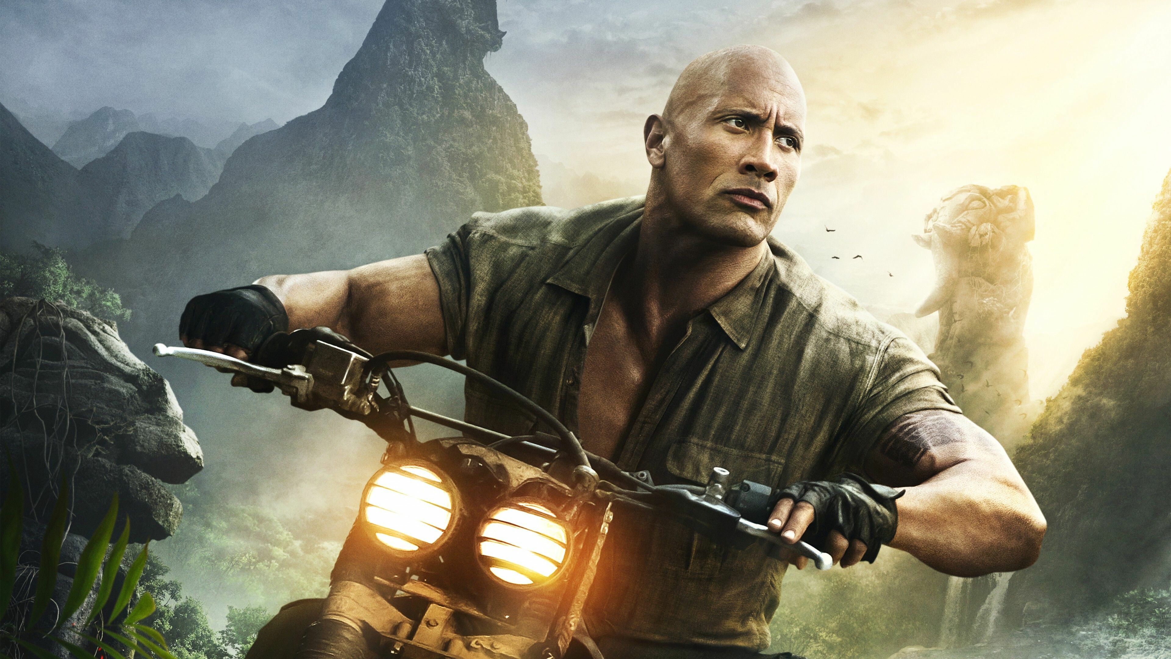 Jumanji: Welcome to the Jungle, Dwayne Johnson Wallpaper, 3840x2160 4K Desktop