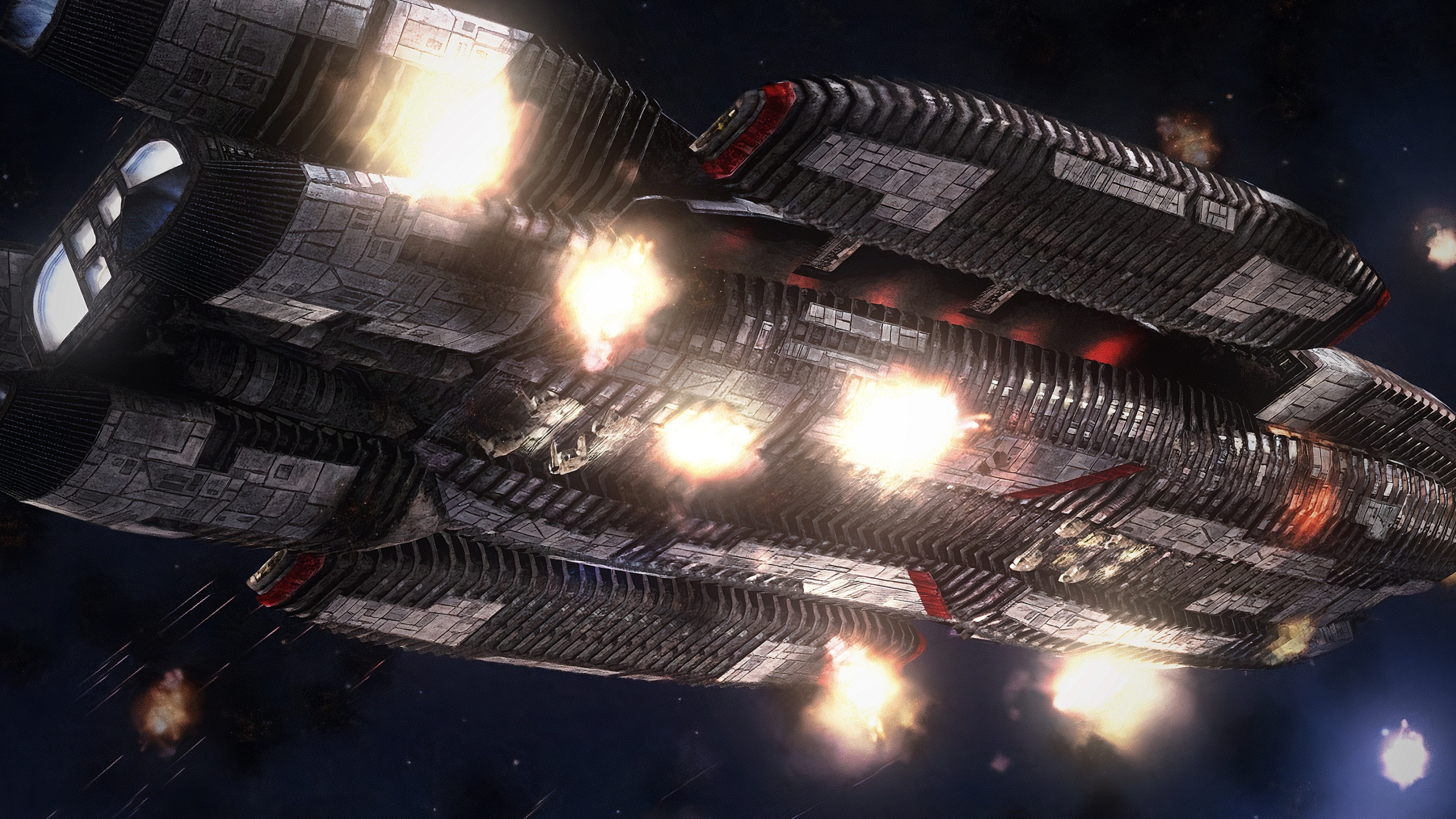 Battlestar Galactica, Close shot, 4K image, Mod DB, 3840x2160 4K Desktop